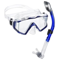 phantom aquatics panoramic scuba and snorkel mask blue