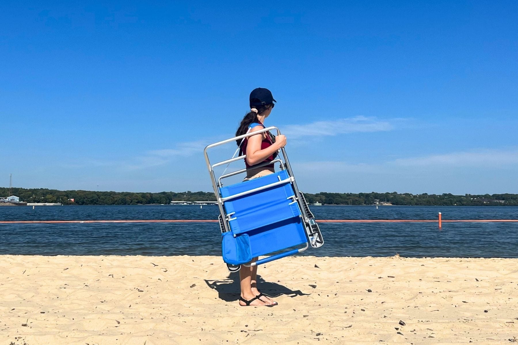 Rio High Back Beach Chair Attachable Bag