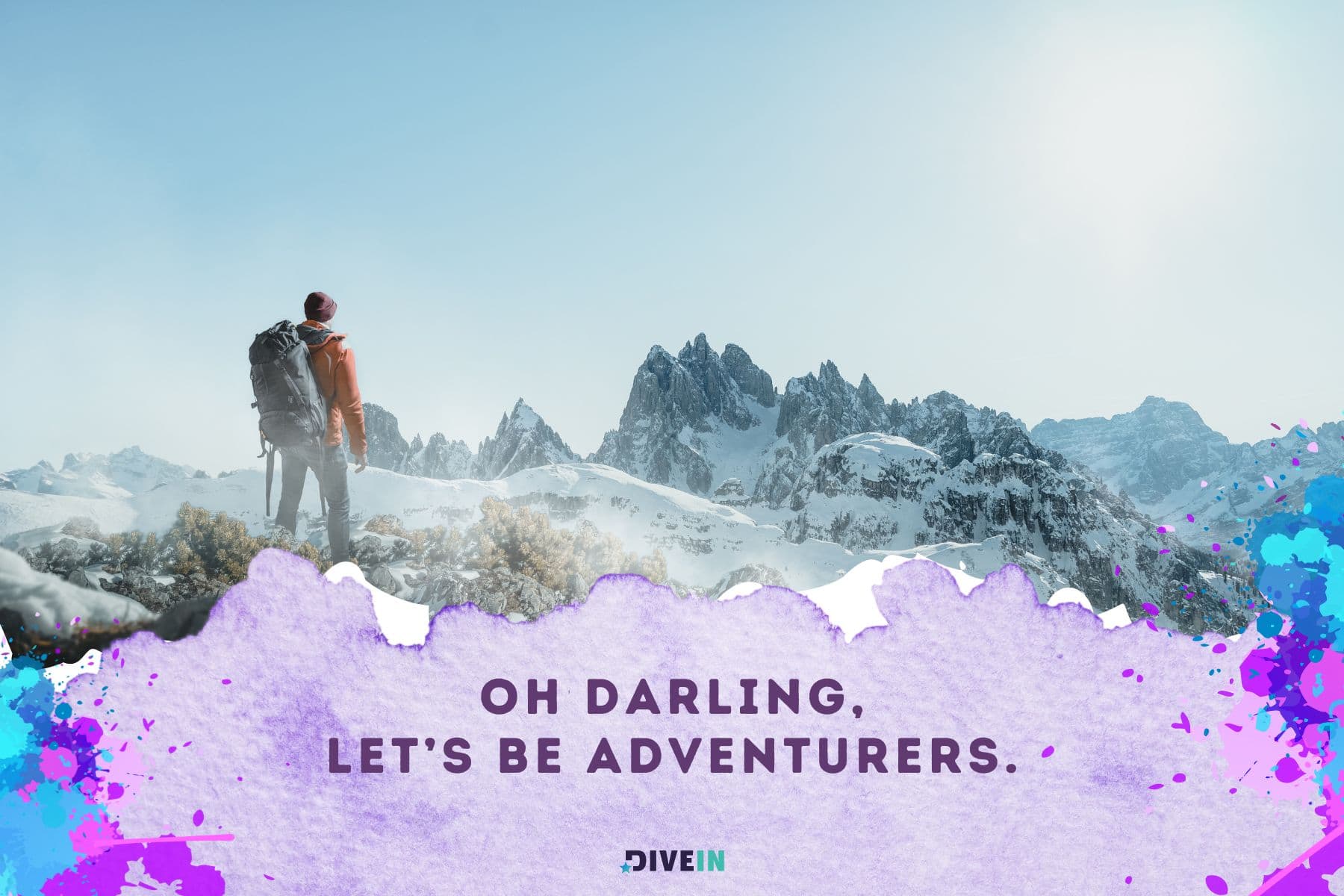 adventure love quotes. oh darling. lets be adventurers