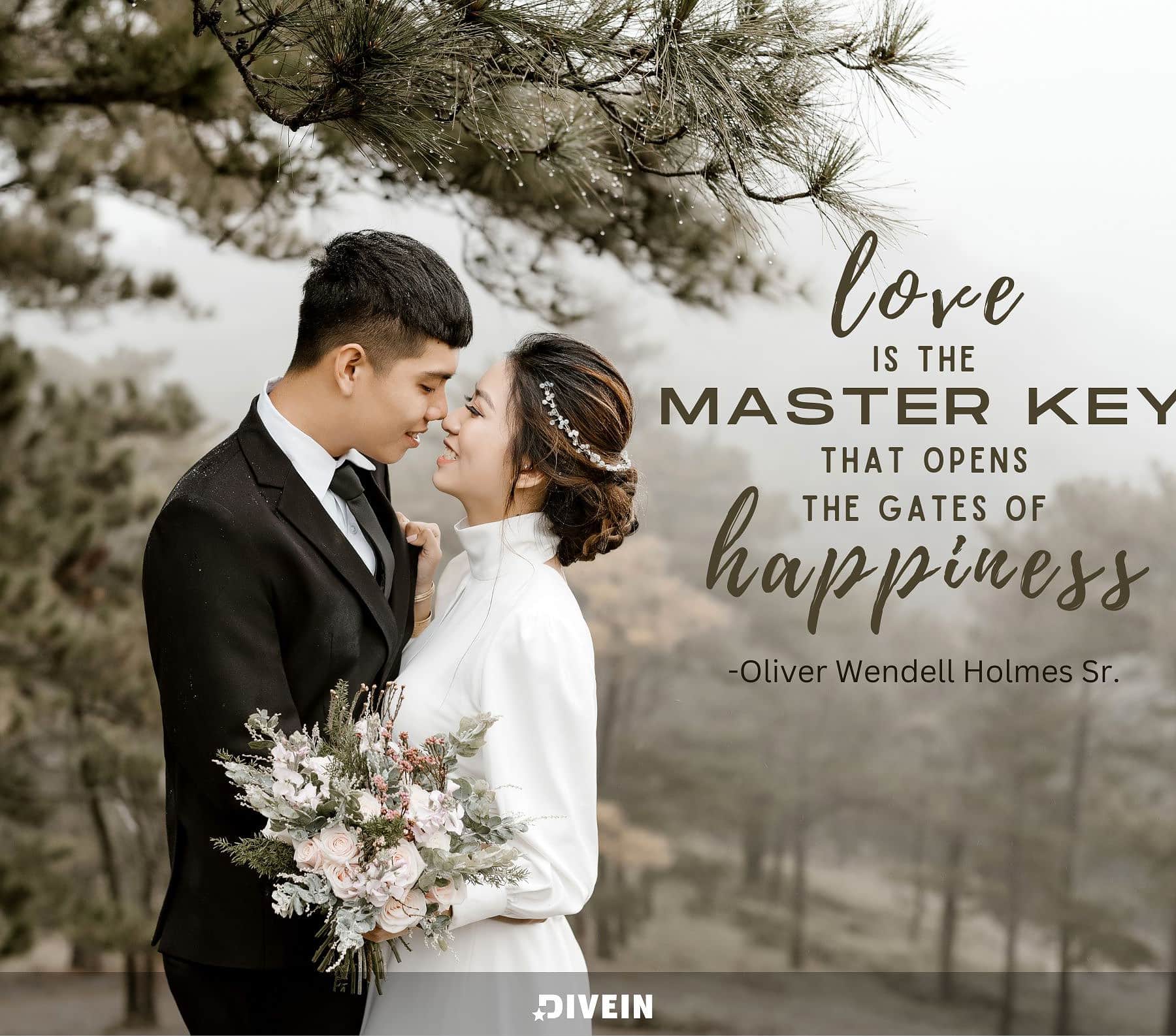 Famous Anniversary Quotes. Love is the master key that opens the gates of happiness.