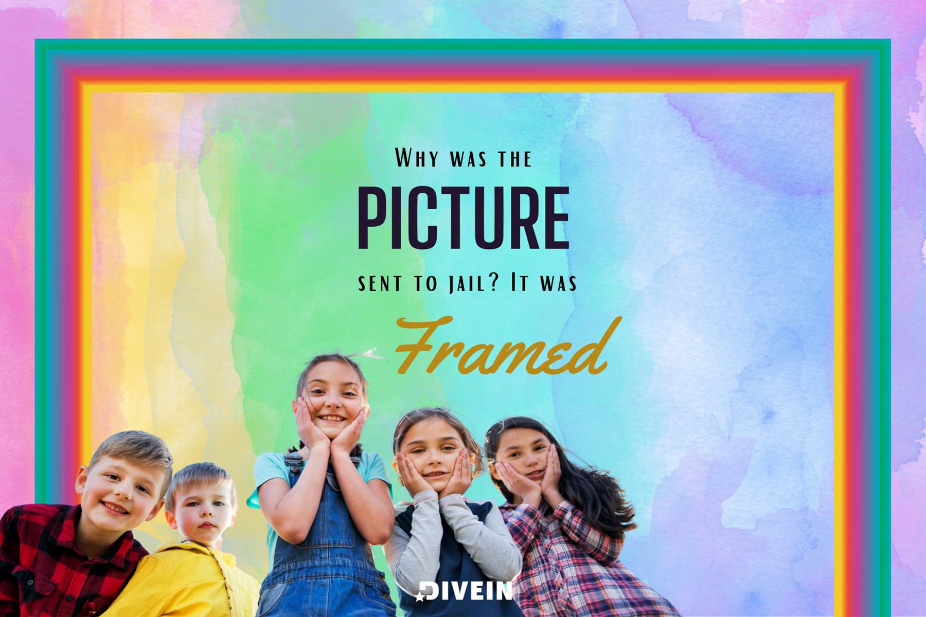 why was the picture sent to jail_ it was framed