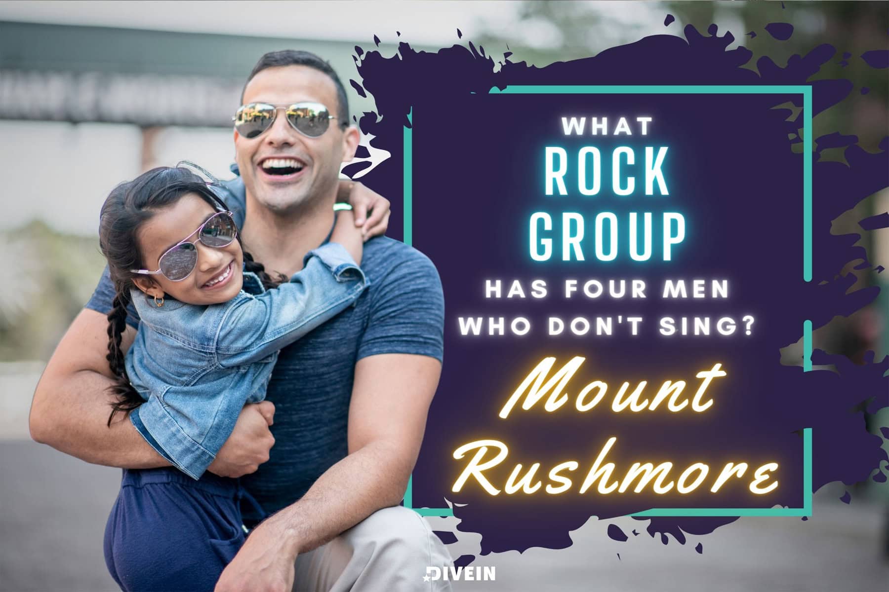 what rock group has four men who don't sing_ mount rushmore