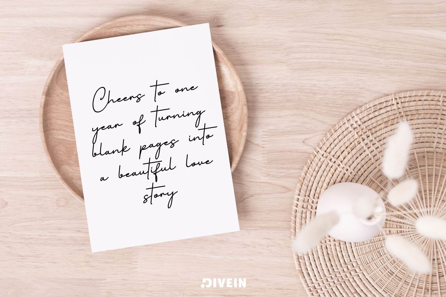one year paper anniversary card messages