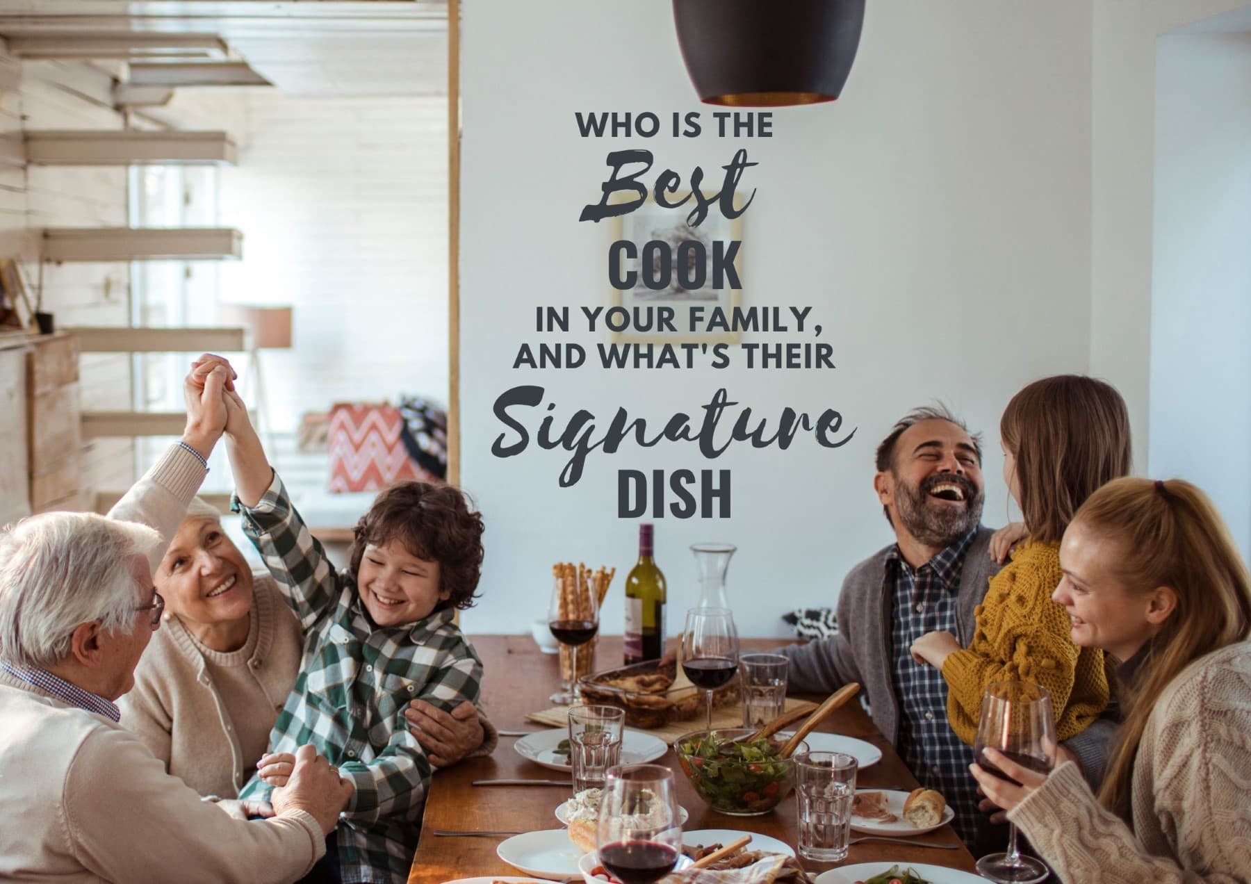Icebreaker Questions Who Is The Best Cook In Your Family And Whats Their Signature Dish