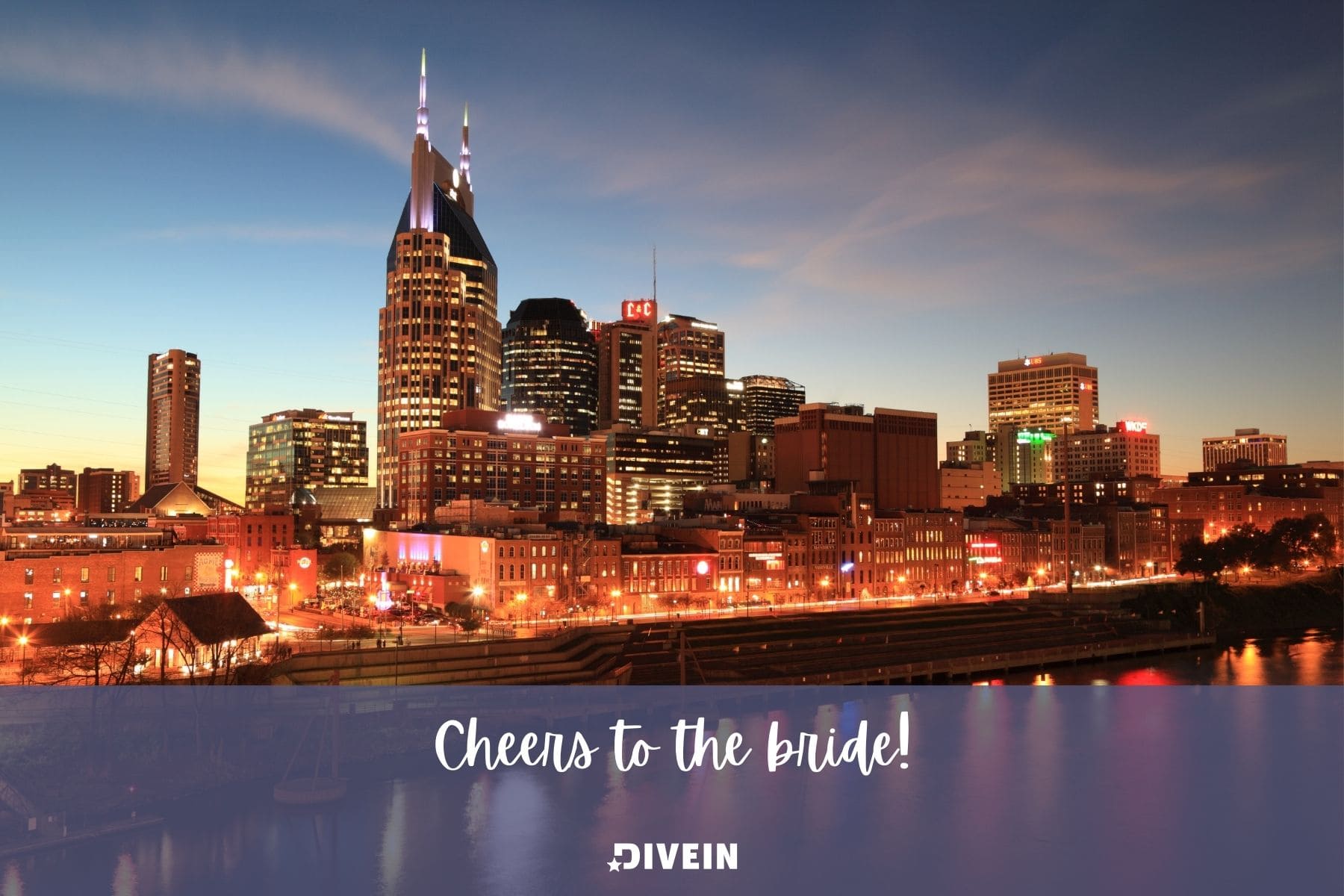 nashville bachelorette captions. cheers to the bride