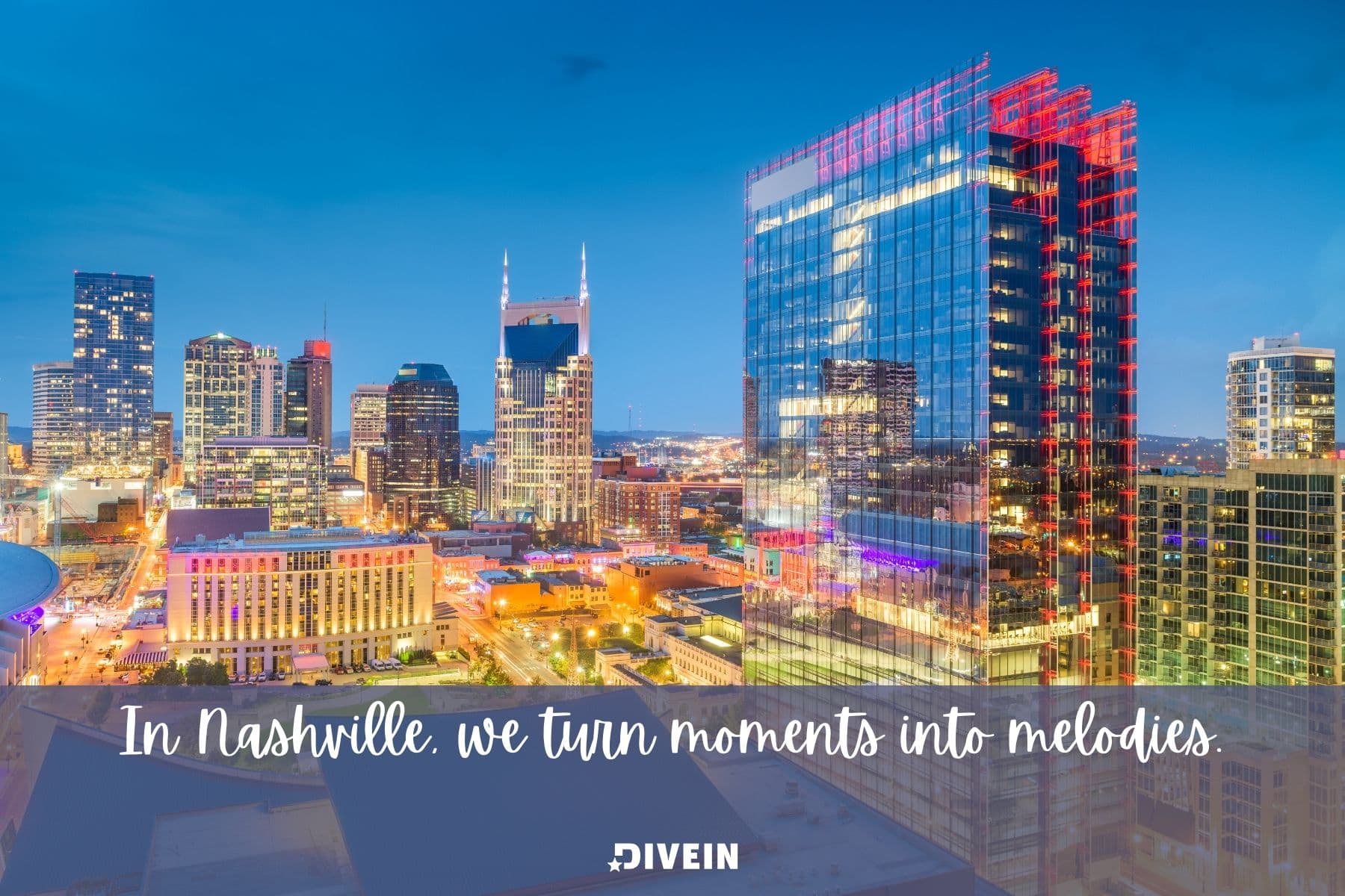 cute nashville captions. in nashville we turn moments into melodies