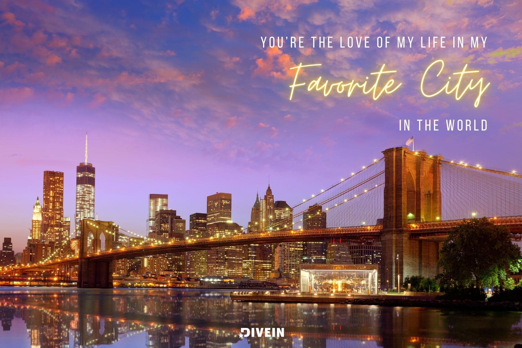 cute new york captions for couples. youre the love of my life in my favorite city in the world