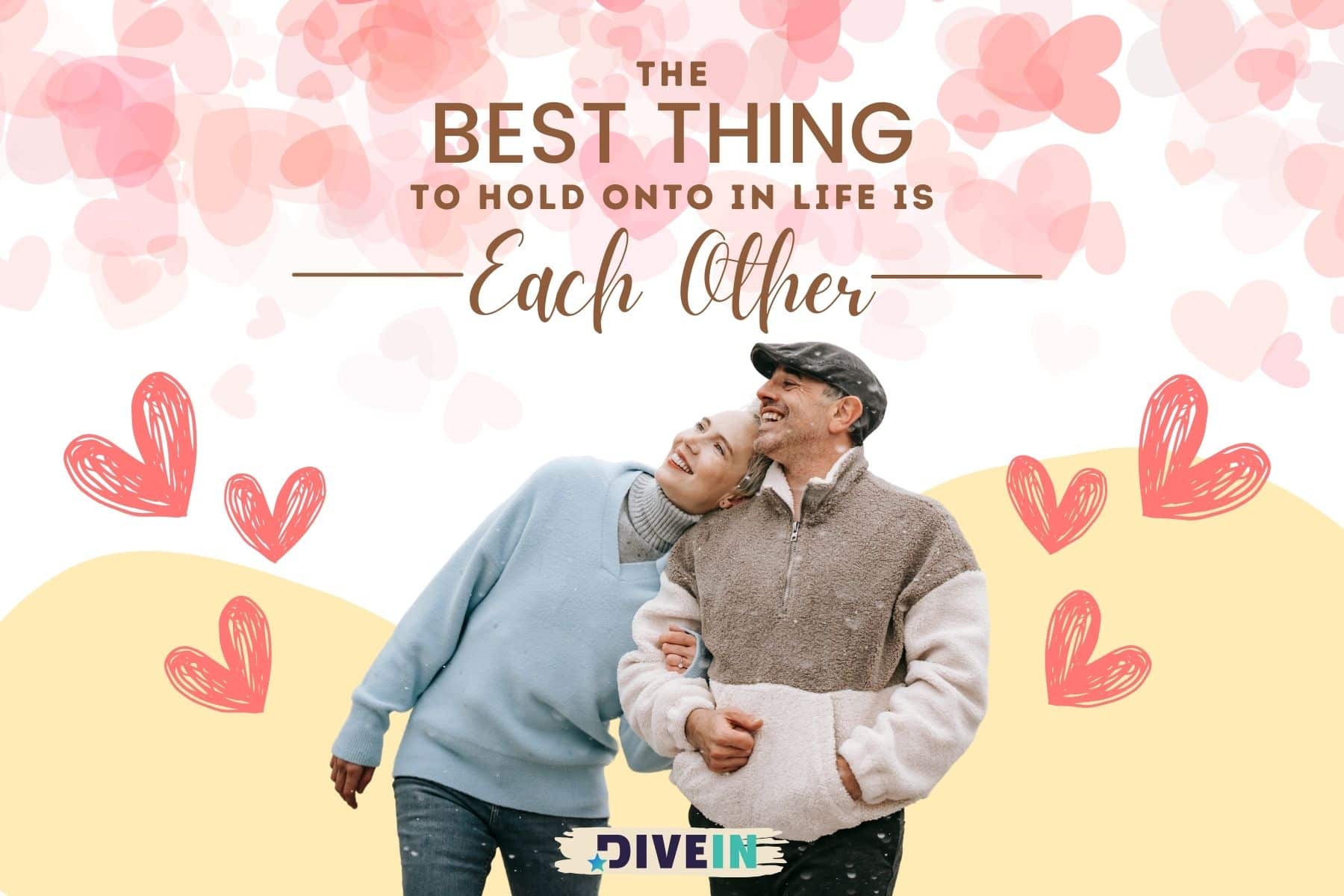 short love quotes for your husband. the best thing to hold onto in life is each other