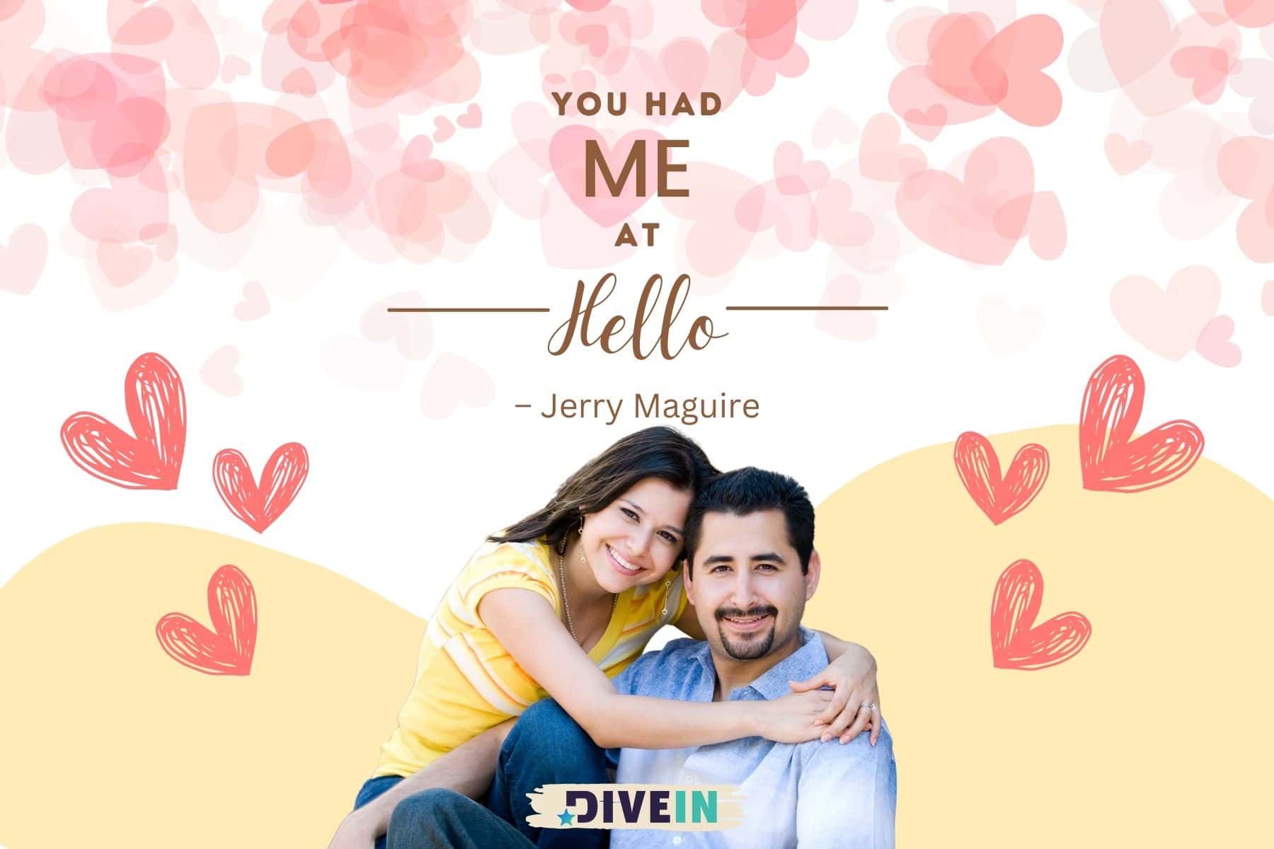 romantic love messages for him. you had me at hello