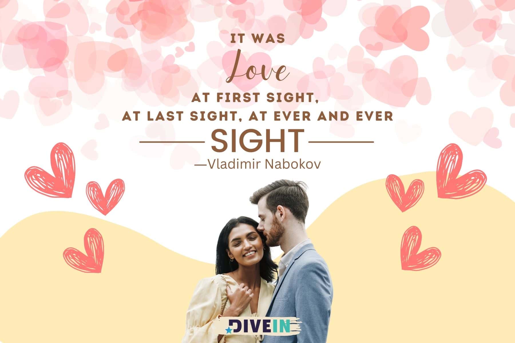 romantic love quotes for her. it was love at first sight at last sight at ever and ever sight