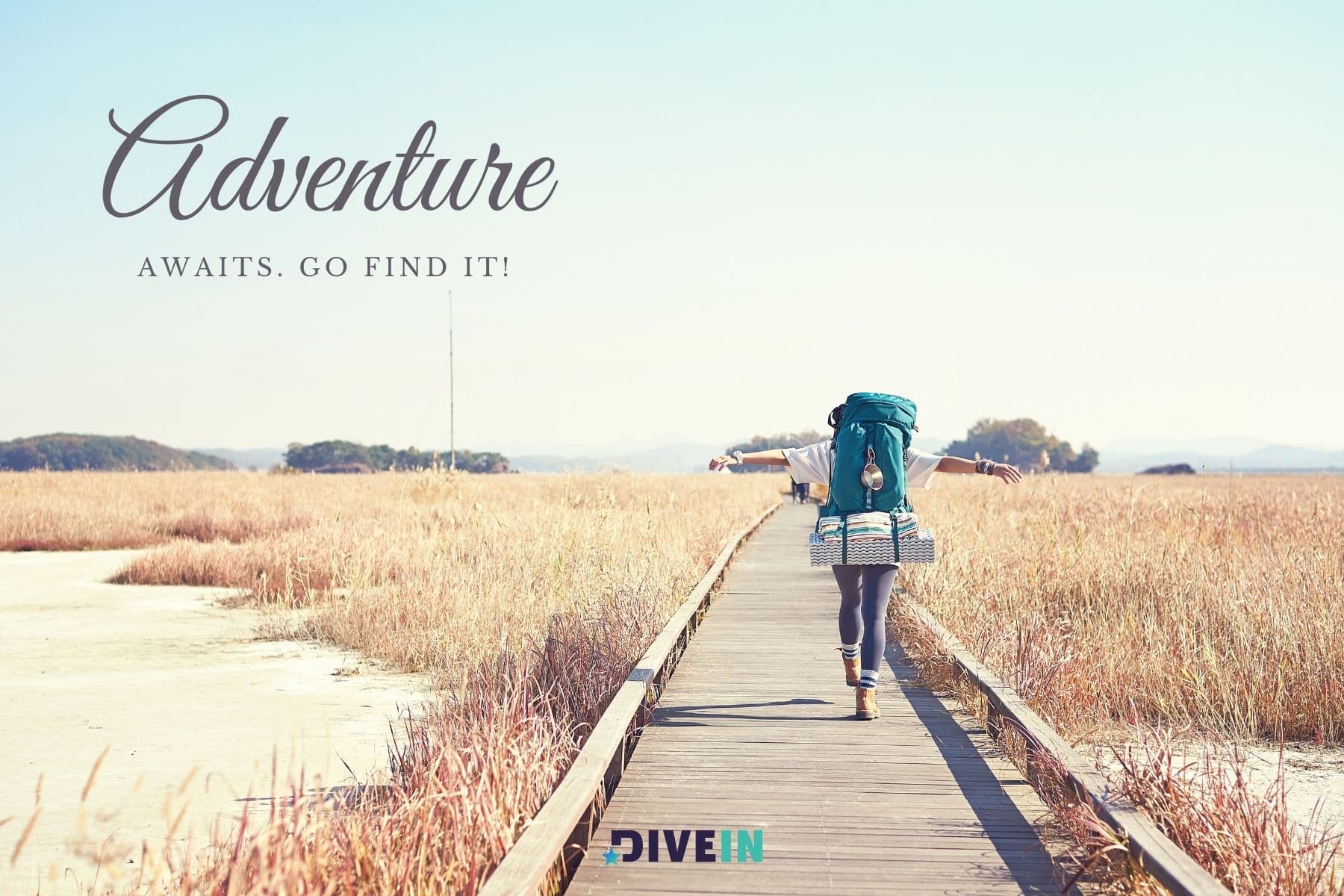 short vacation captions for instagram. adventure awaits. go find it.