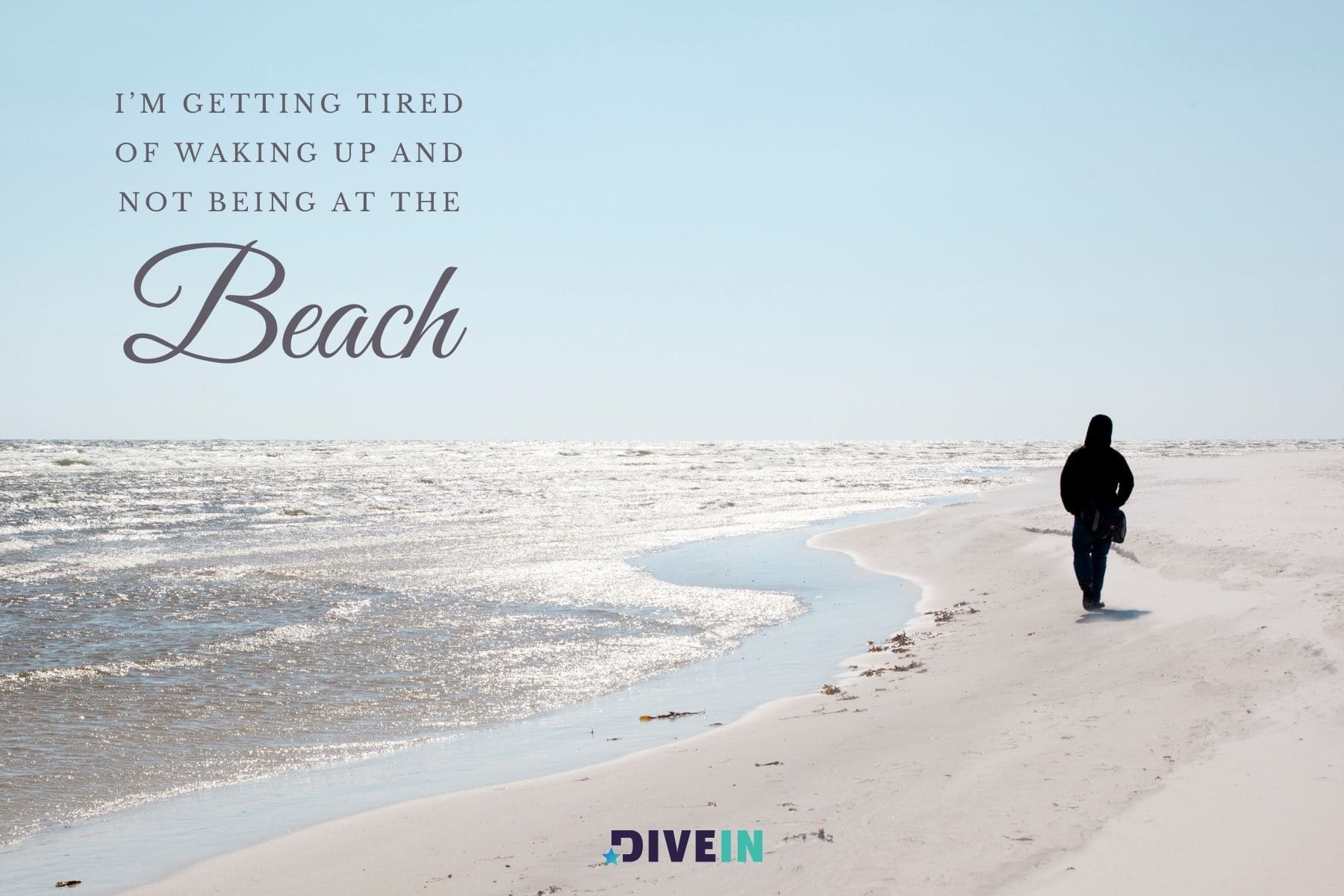 short funny vacation instagram captions. im getting tired of waking up and not being at the beach.