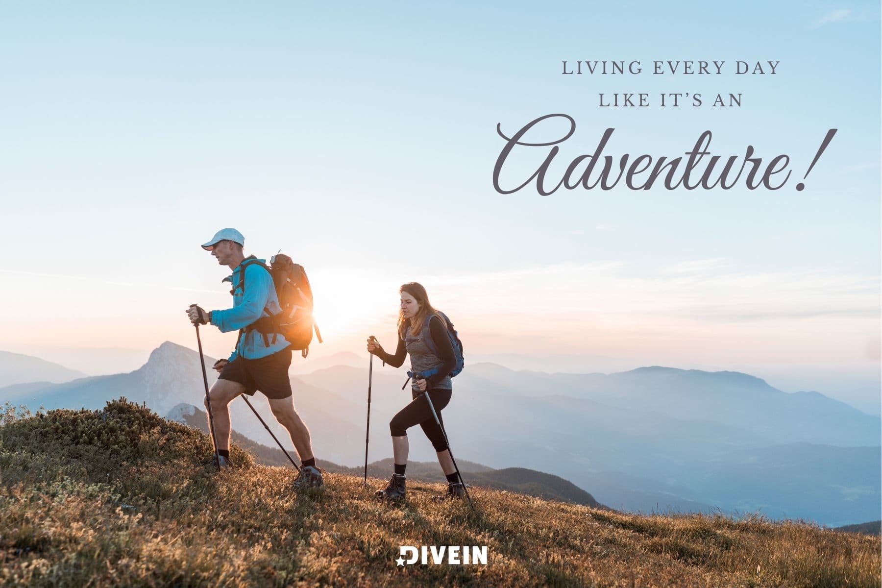 short couple travel captions for instagram. living every day like it’s an adventure.