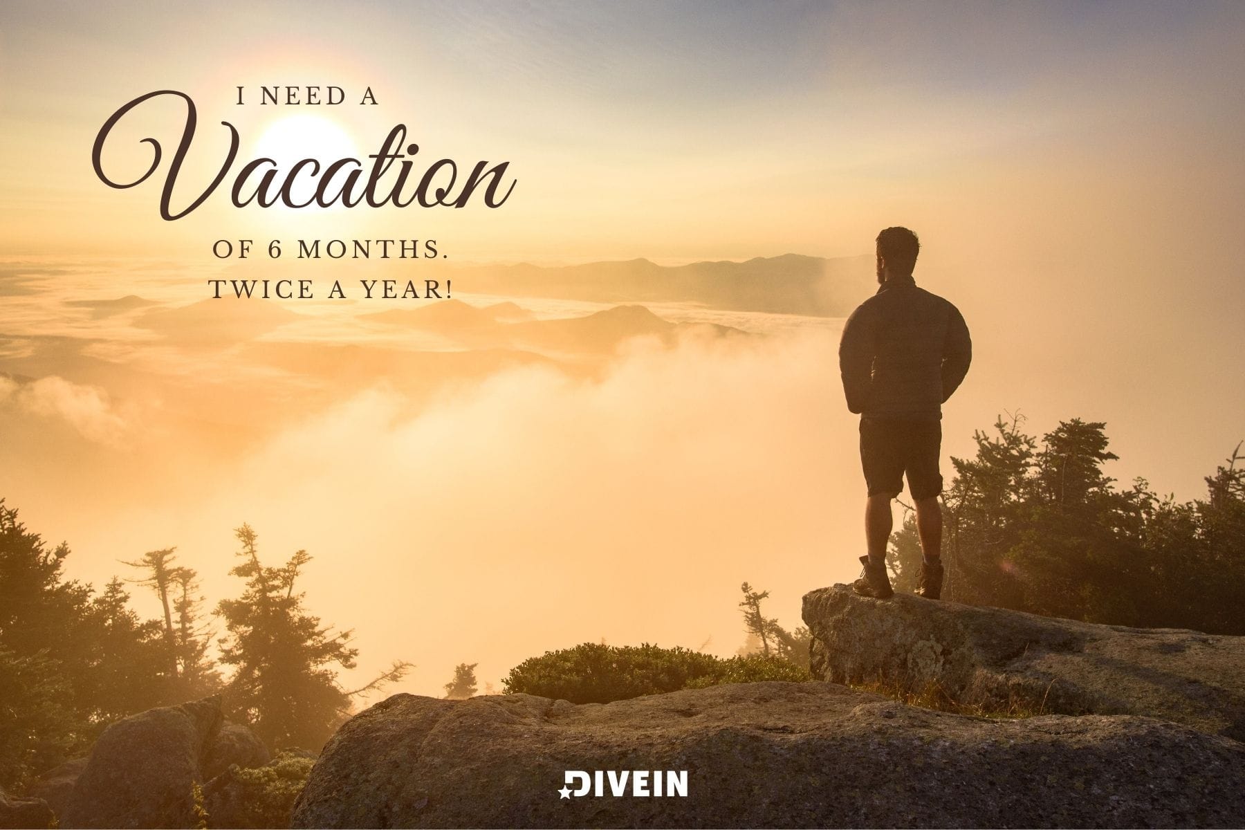 short funny travel instagram captions. i need a vacation of 6 months. twice a year.