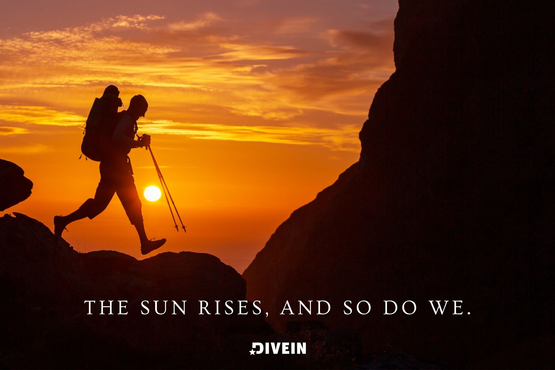 short sunrise quotes. the sun rises, and so do we.