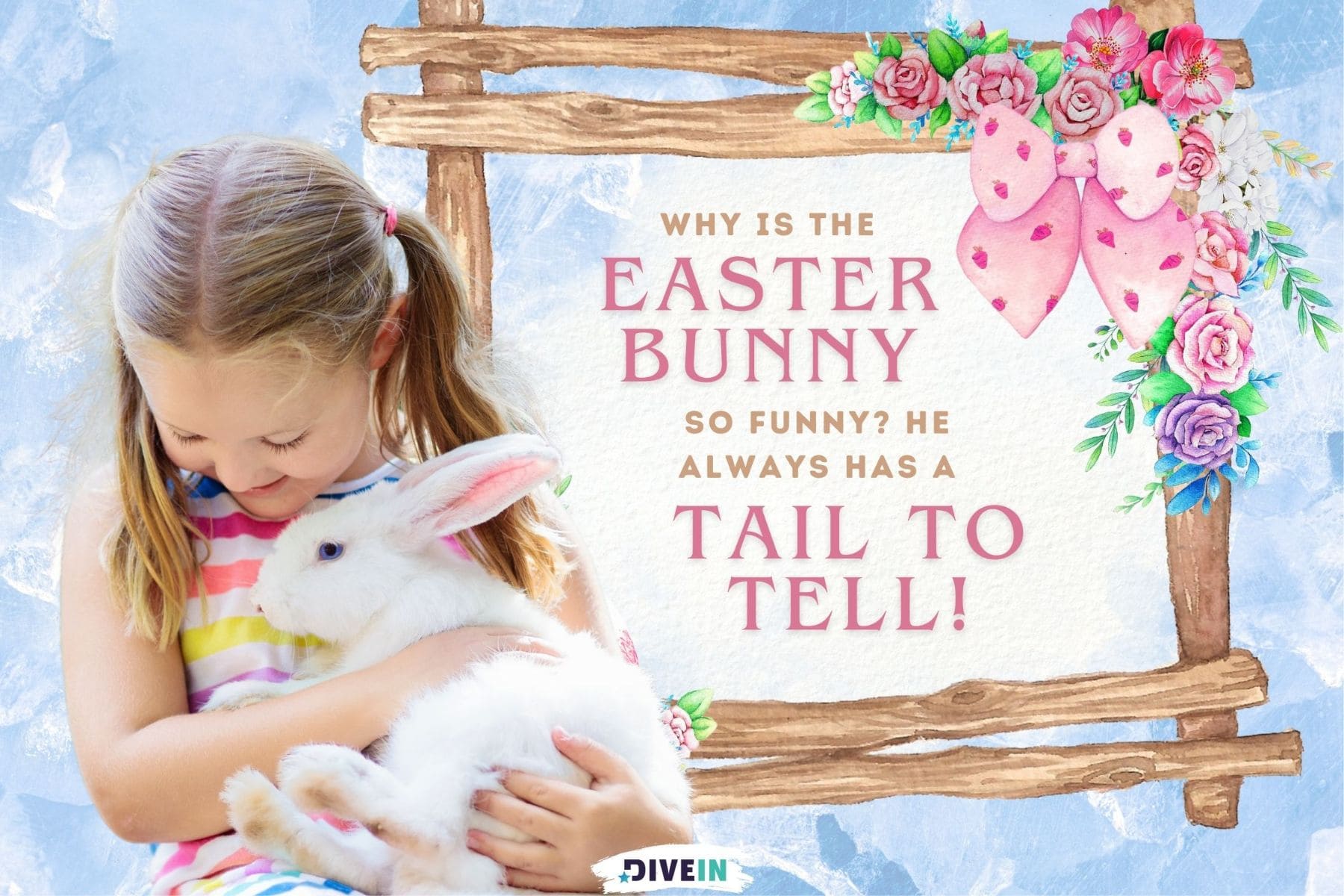 easter bunny jokes for kids. why is the easter bunny so funny. he always has a tail to tell.