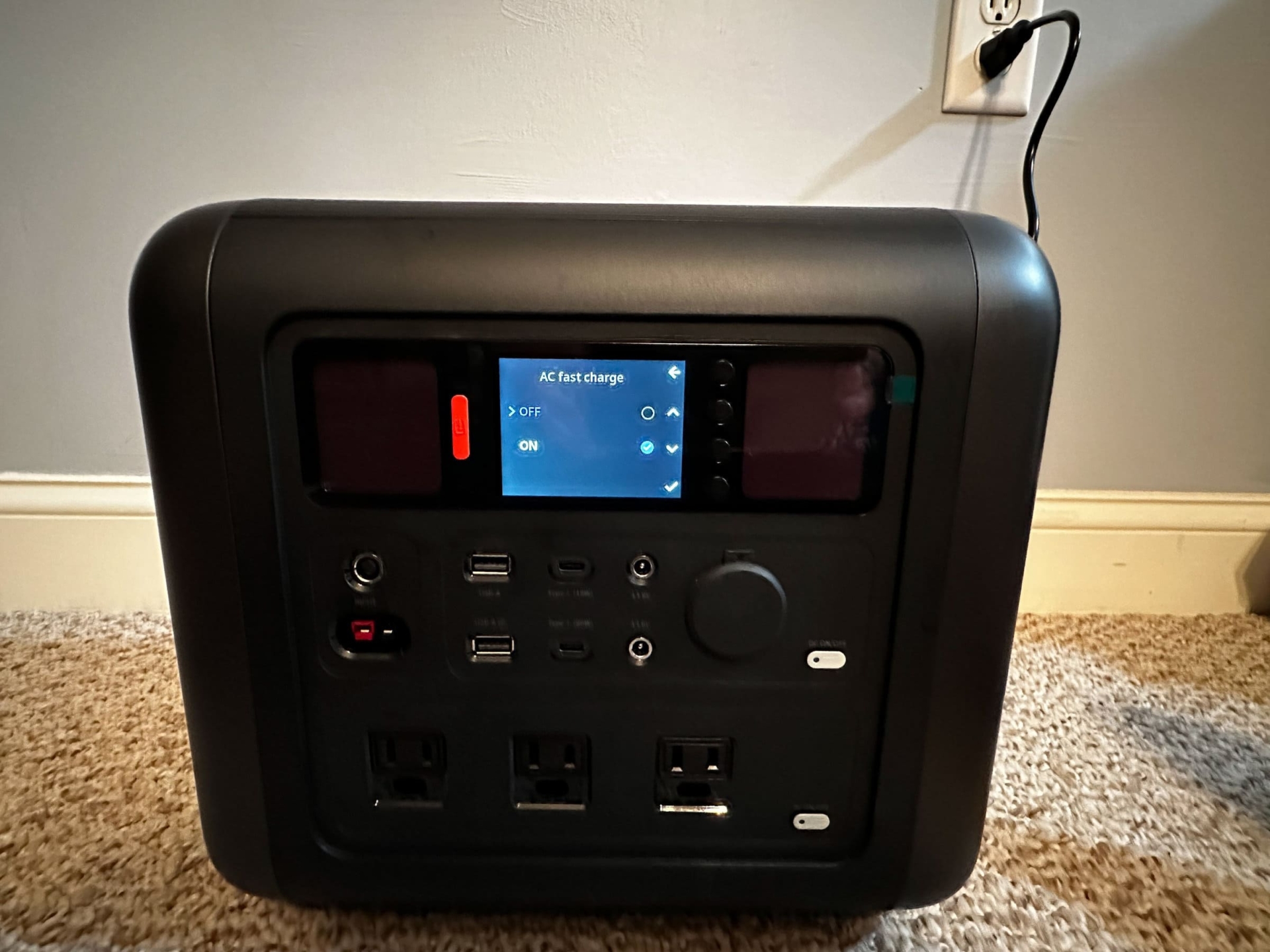 Tera 1000  portable power station settings