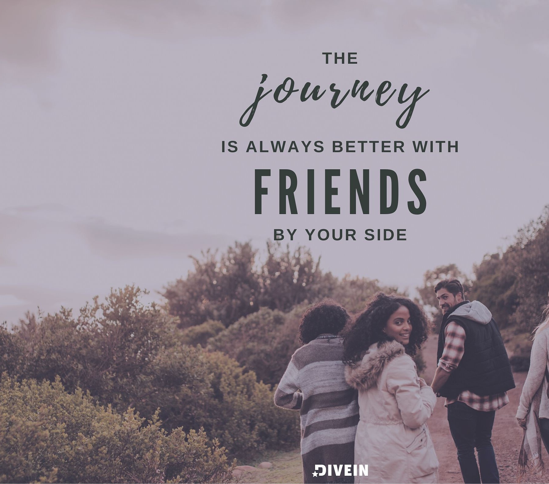 Hiking with Friends Captions. The journey is always better with friends by your side.