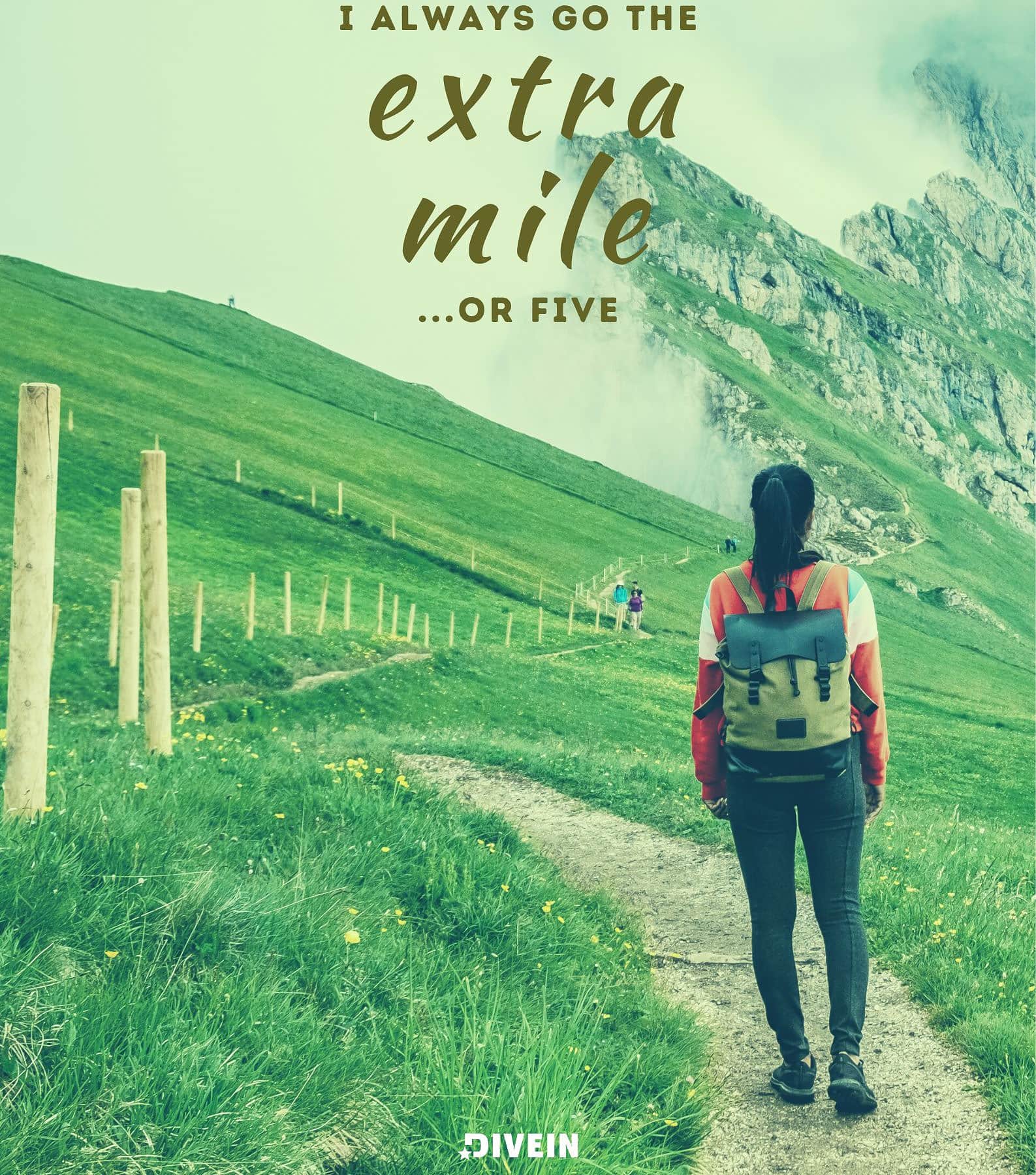 Funny Hiking Captions. When it comes to hiking, I always go the extra mile… or five.