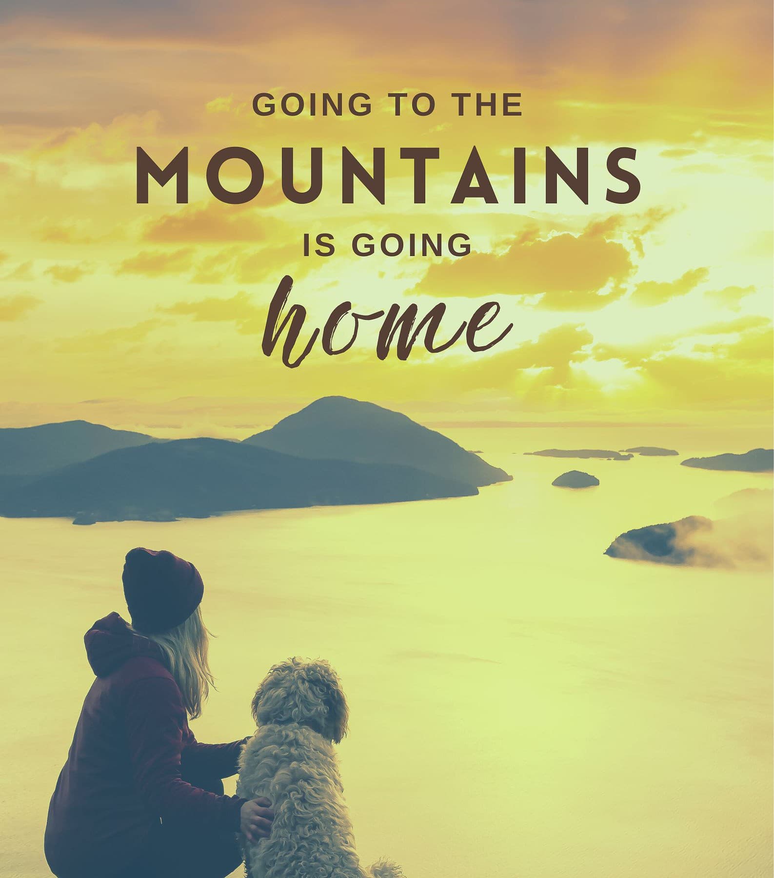 Hiking Captions For Instagram. Going to the mountains is going home.