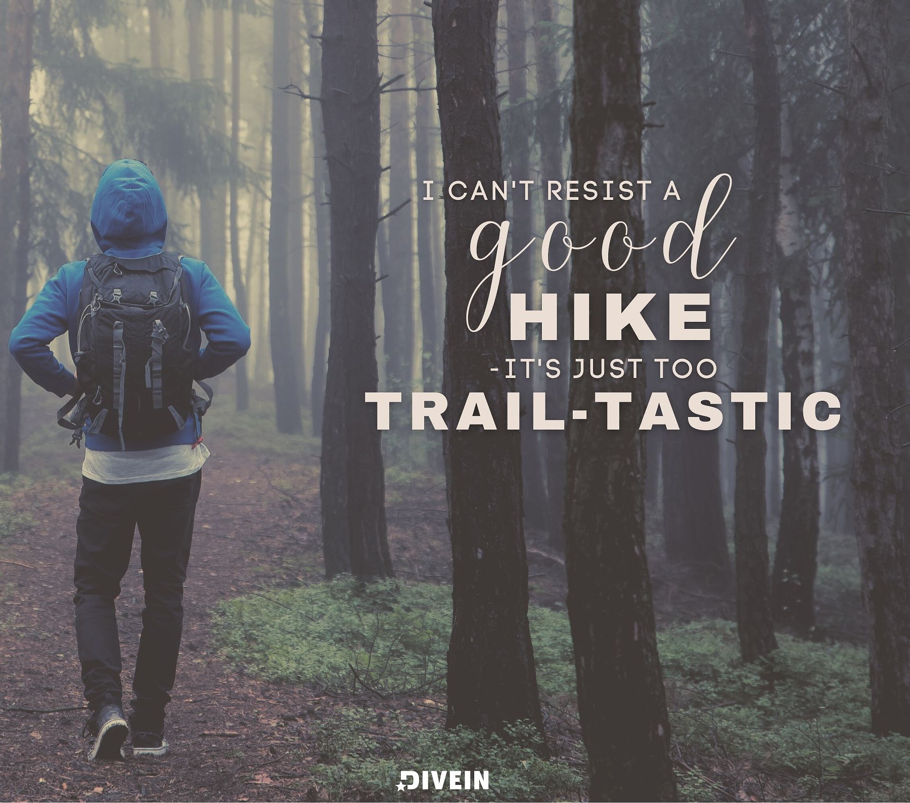 Funny Hiking Captions. I can’t resist a good hike – it’s just too trail-tastic.