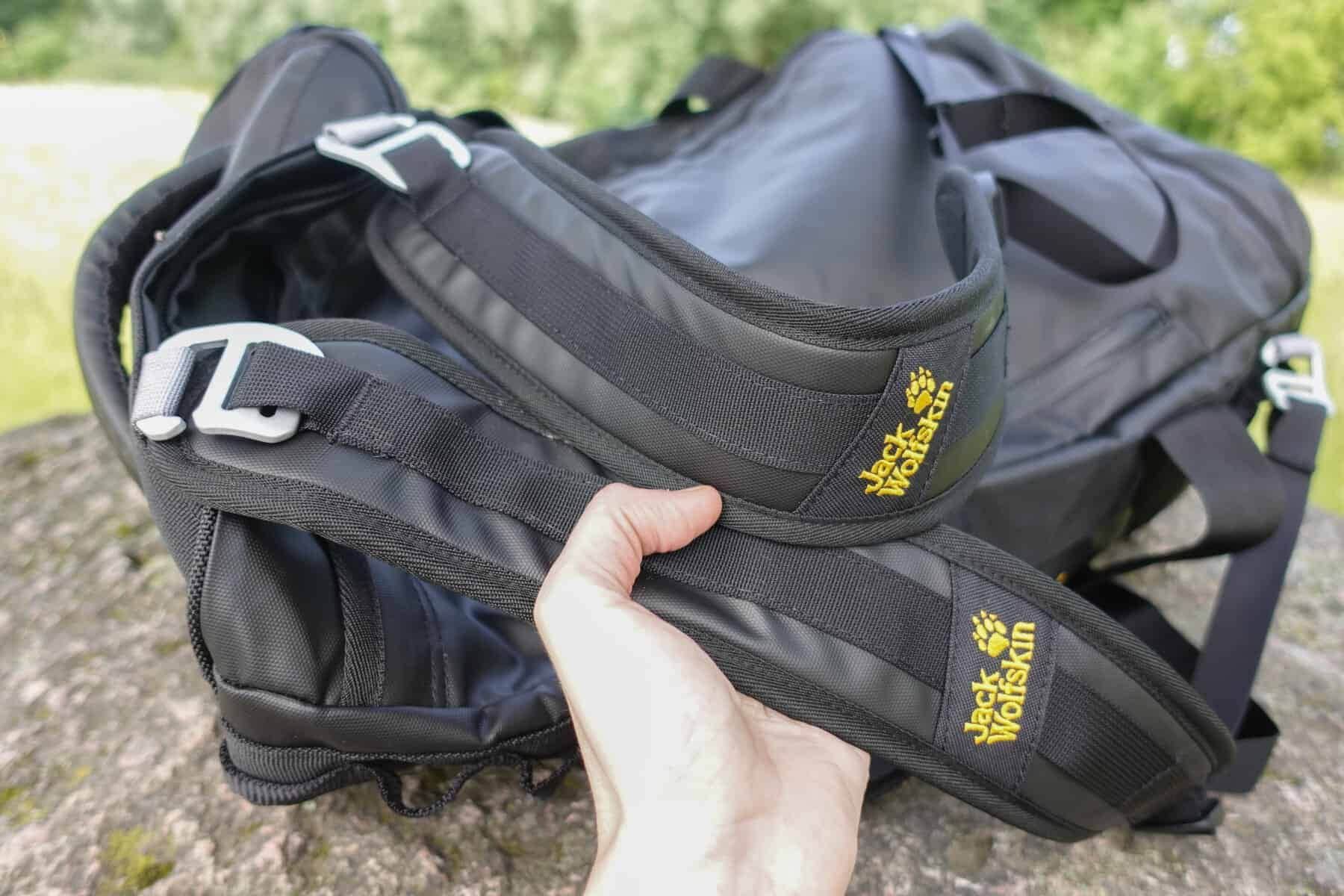 Jack Wolfskin Expedition Trunk 65 Shoulder Strap Close Up