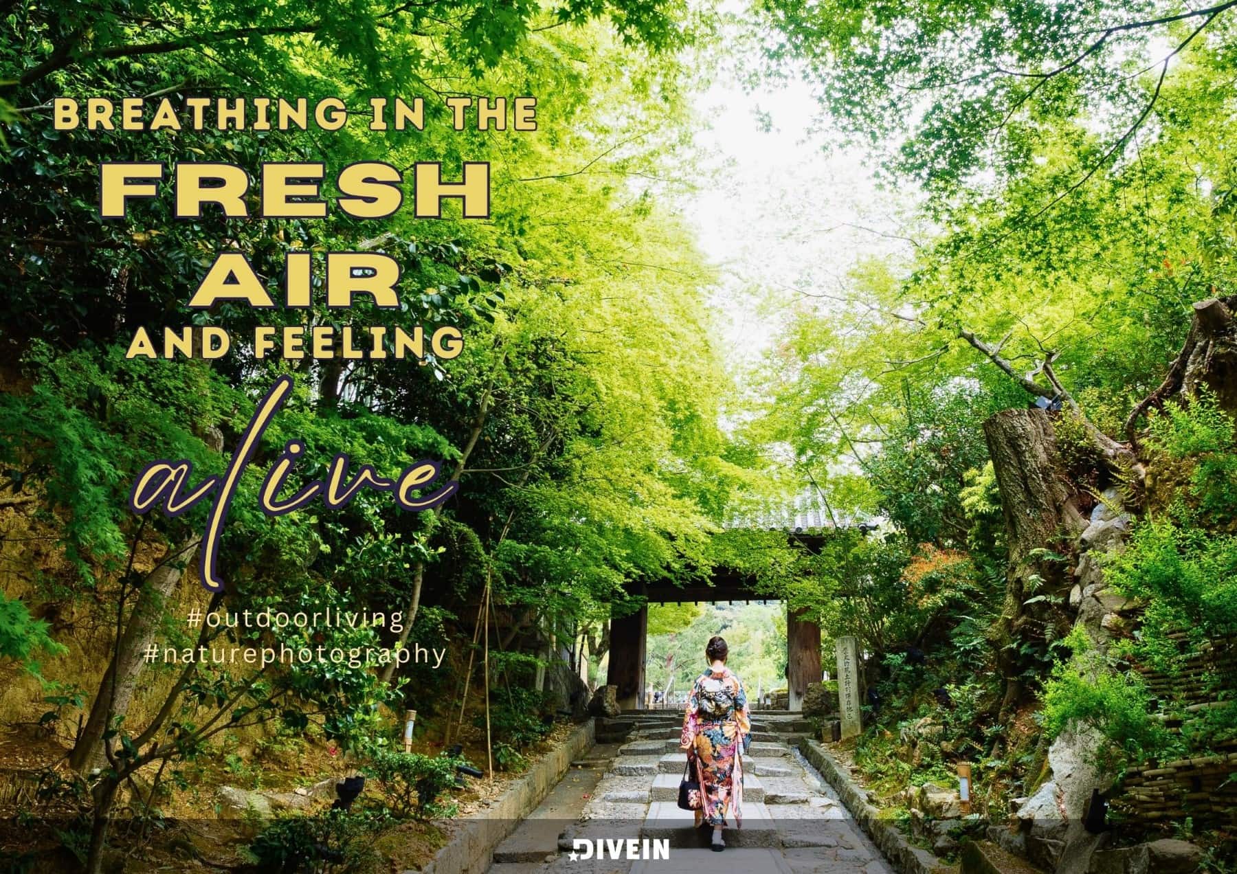Instagram Nature Captions for Boys. Breathing in the fresh air and feeling alive