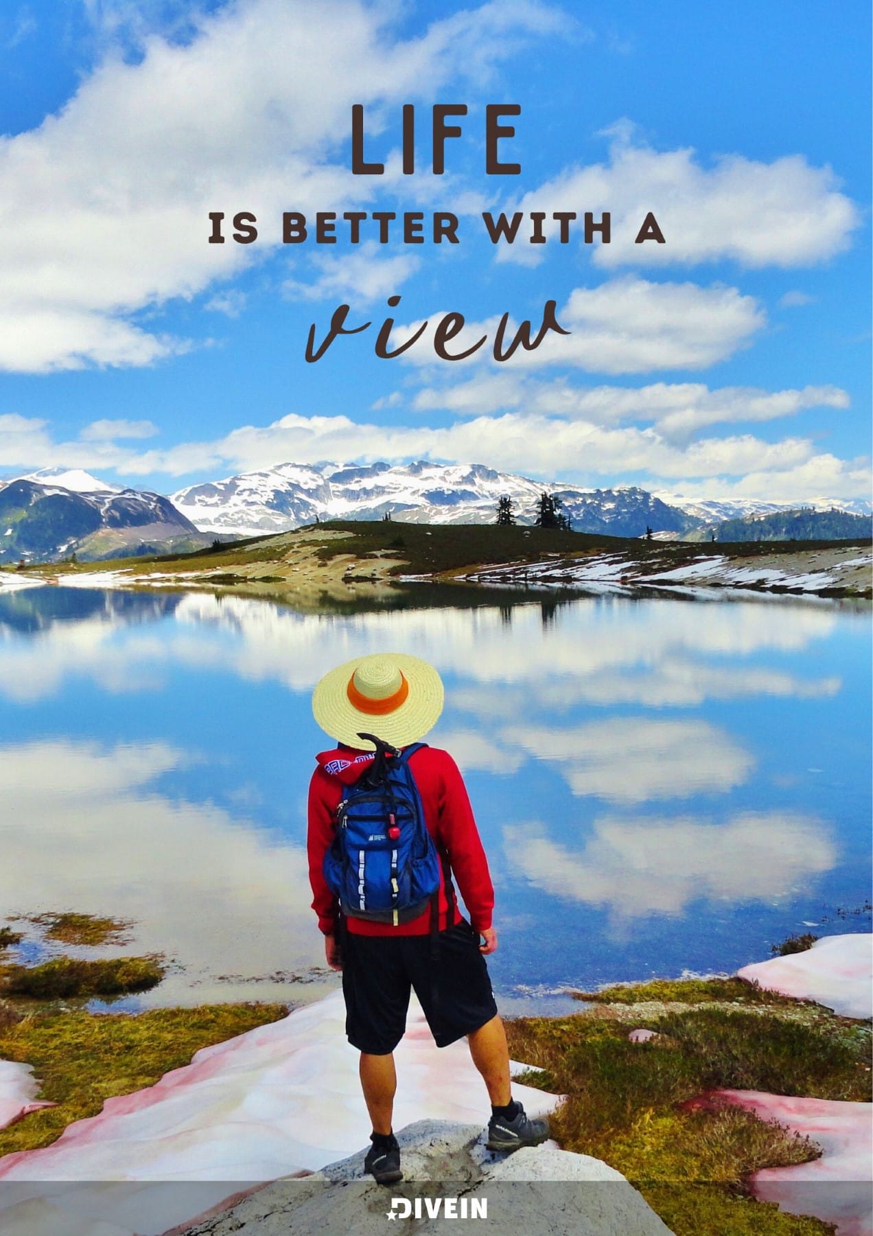Simple Nature Quotes for Instagram. Life is better with a view.