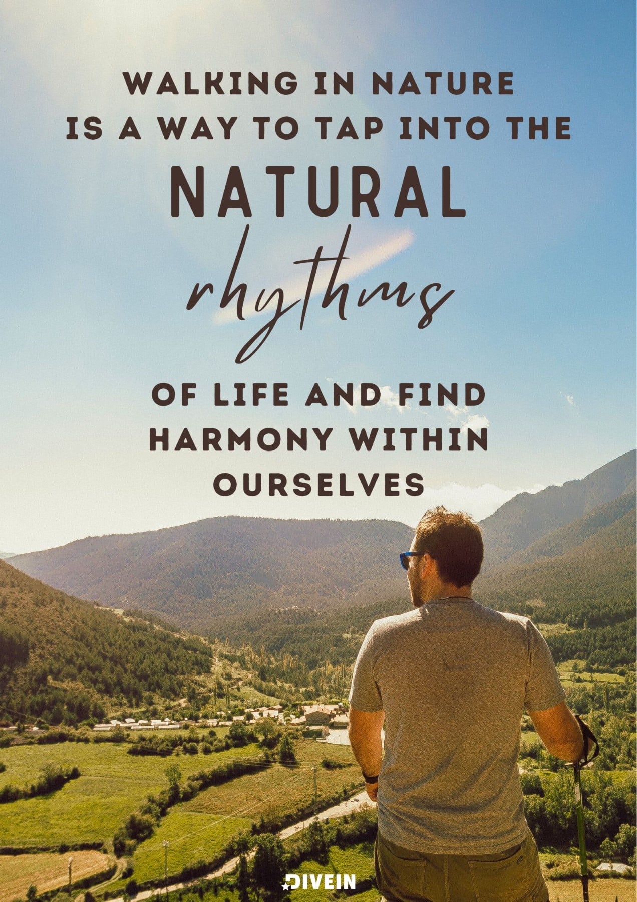 Nature Walk Quotes for Instagram. Walking in nature is a way to tap into the natural rhythms of life and find harmony within ourselves.