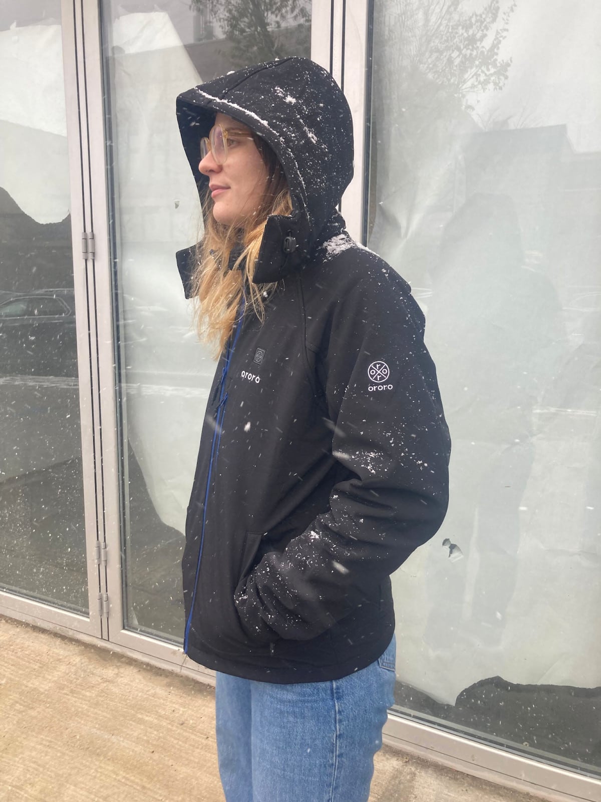 Side View of the Ororo Heated Jacket