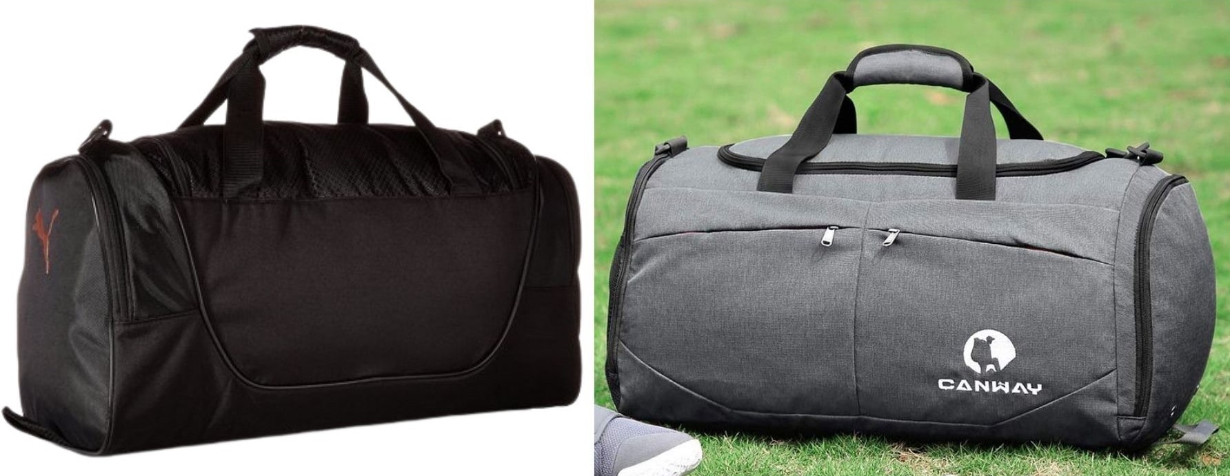 Classic duffel bag never runs out of style. 