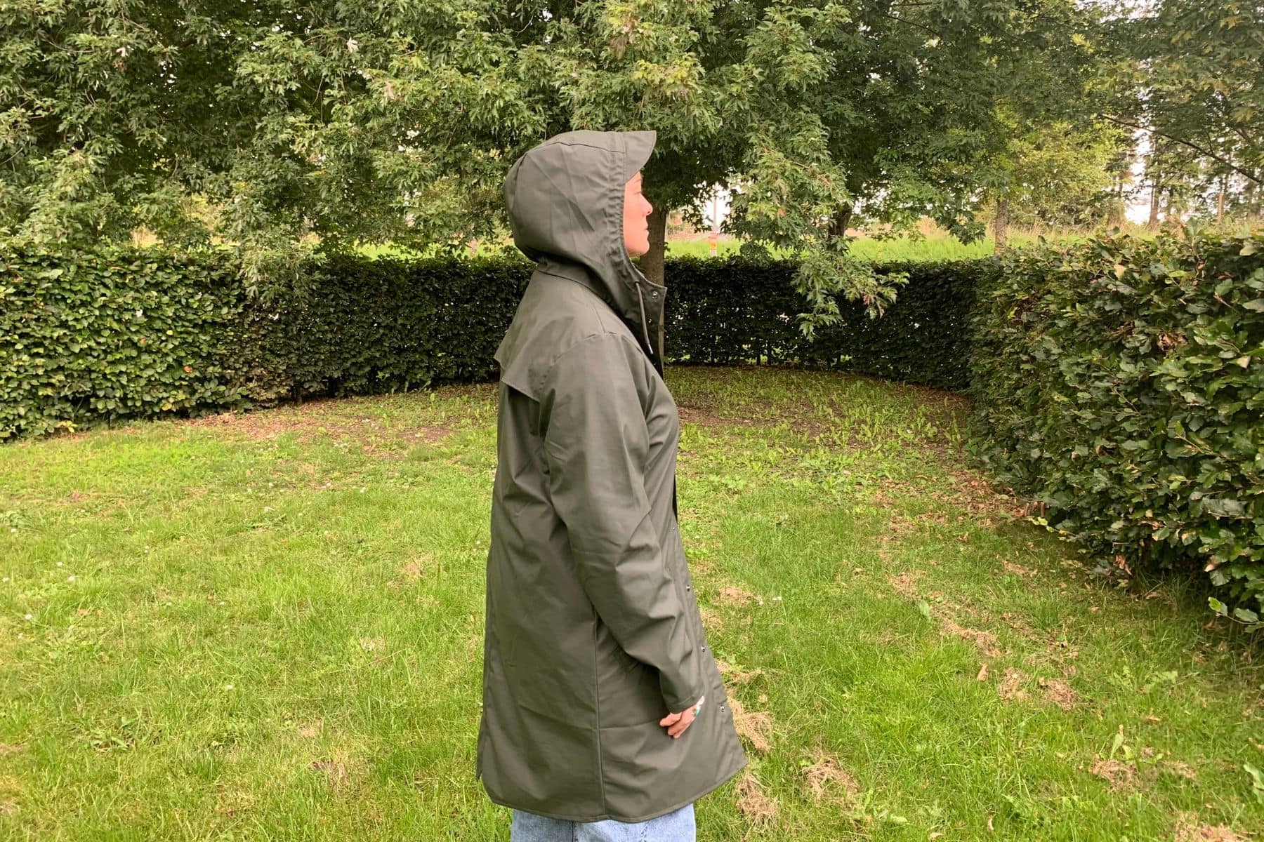 Rains Long Jacket Hood