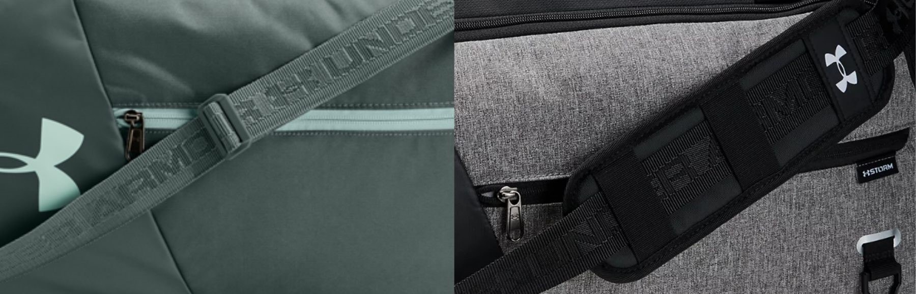 Only the medium and large have a padded and removable shoulder strap. 