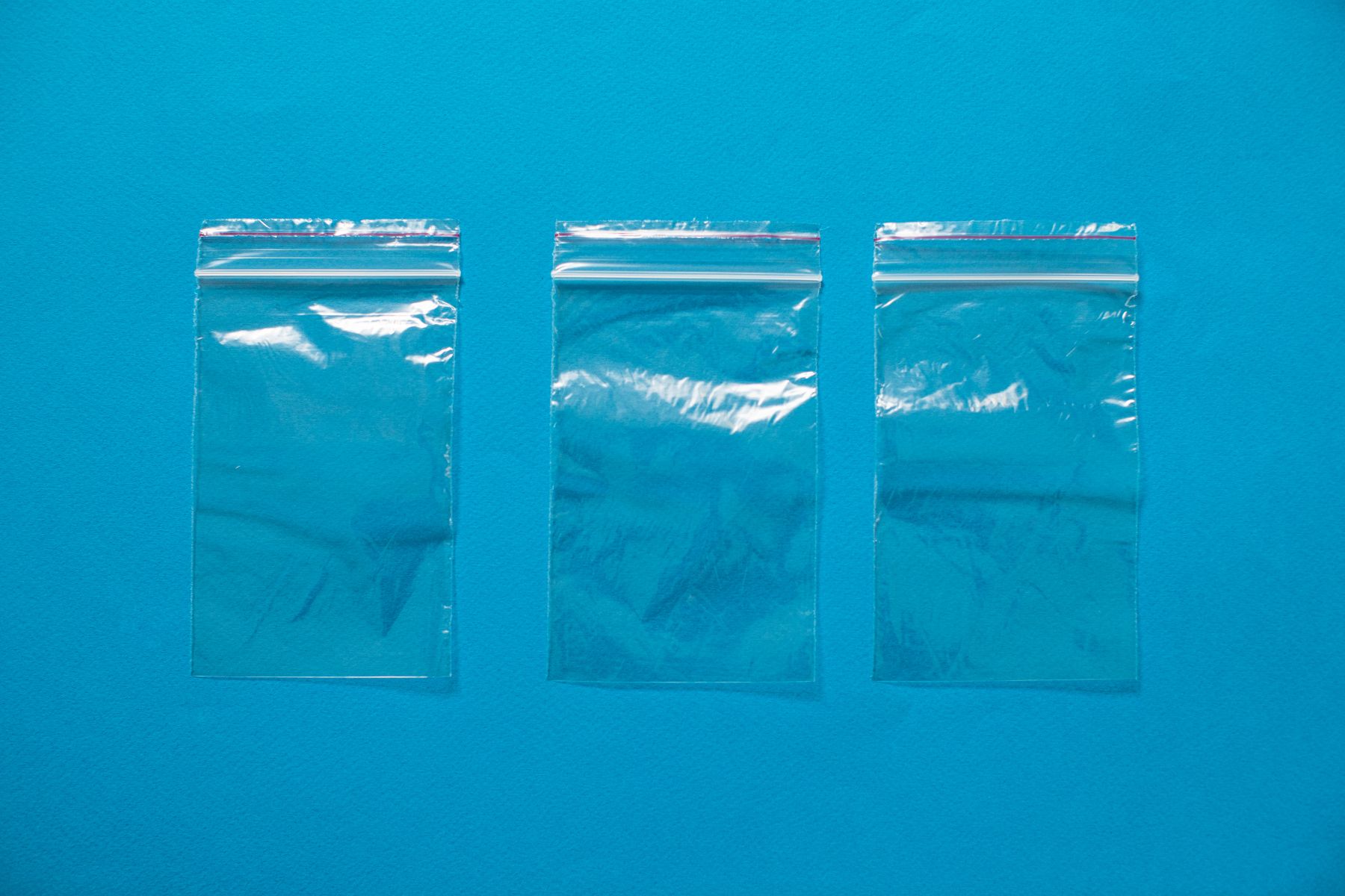 Clear plastic bag for travel