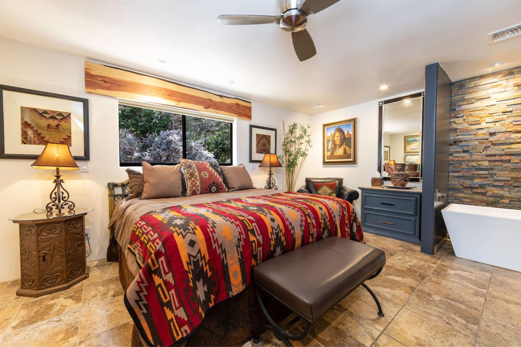 A Sunset Chateau Bedroom