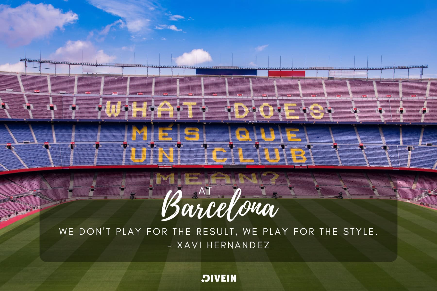 fc barcelona quotes by xavi hernandez. at barcelona we dont play for the result we play for the style