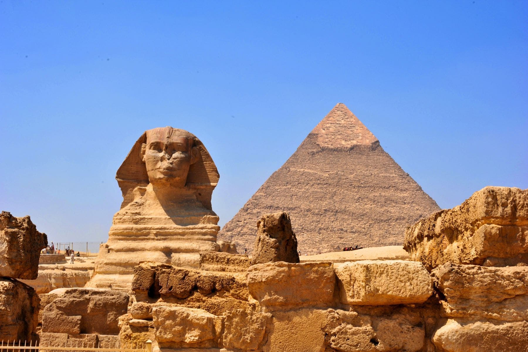 Great Pyramids Of Giza And Great Sphinx Of Giza