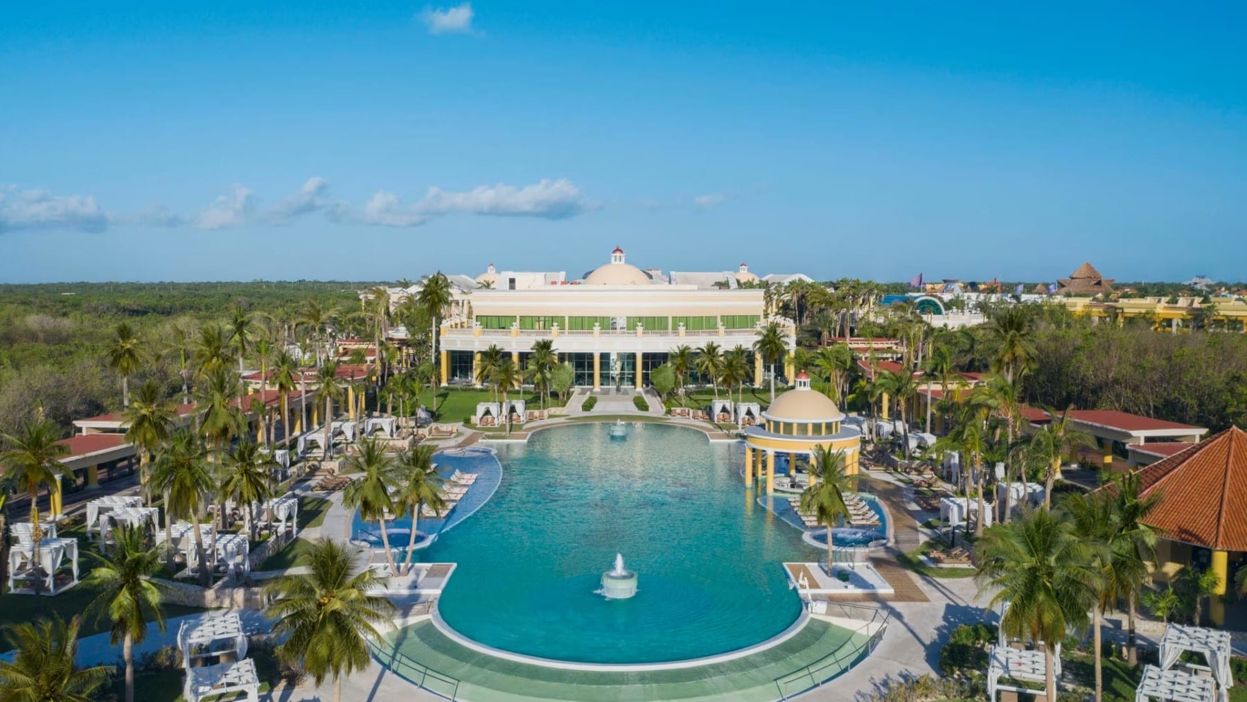 Iberostar Grand Paraiso Pool Aerial View