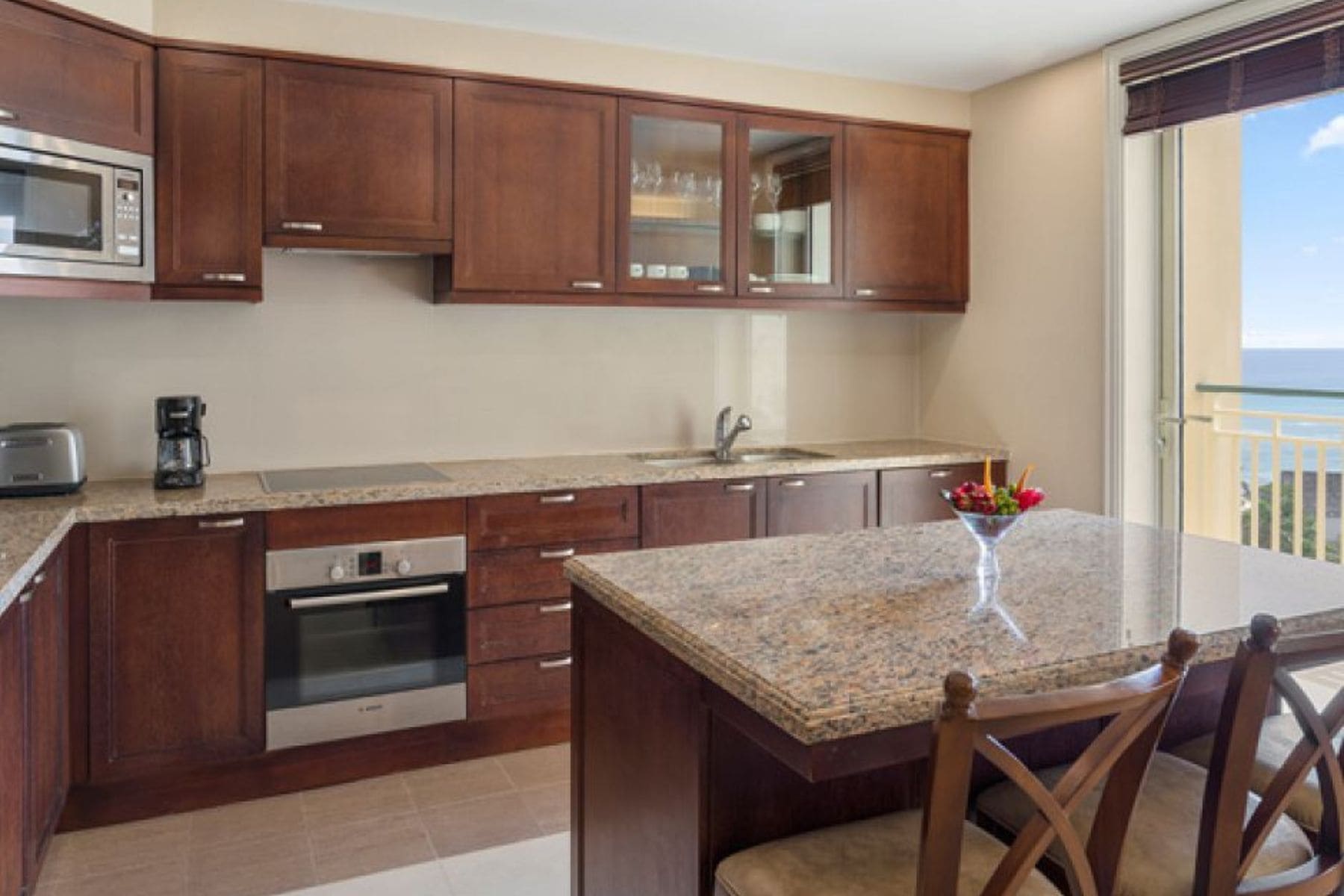 kitchen view at two bedroom butler suite