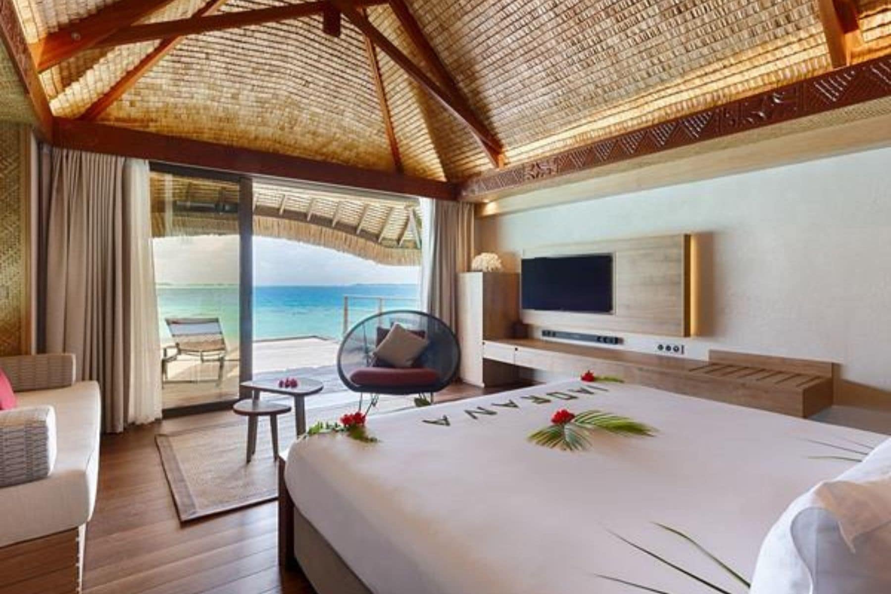 Lagoon Over Water Bungalow At Le Bora
