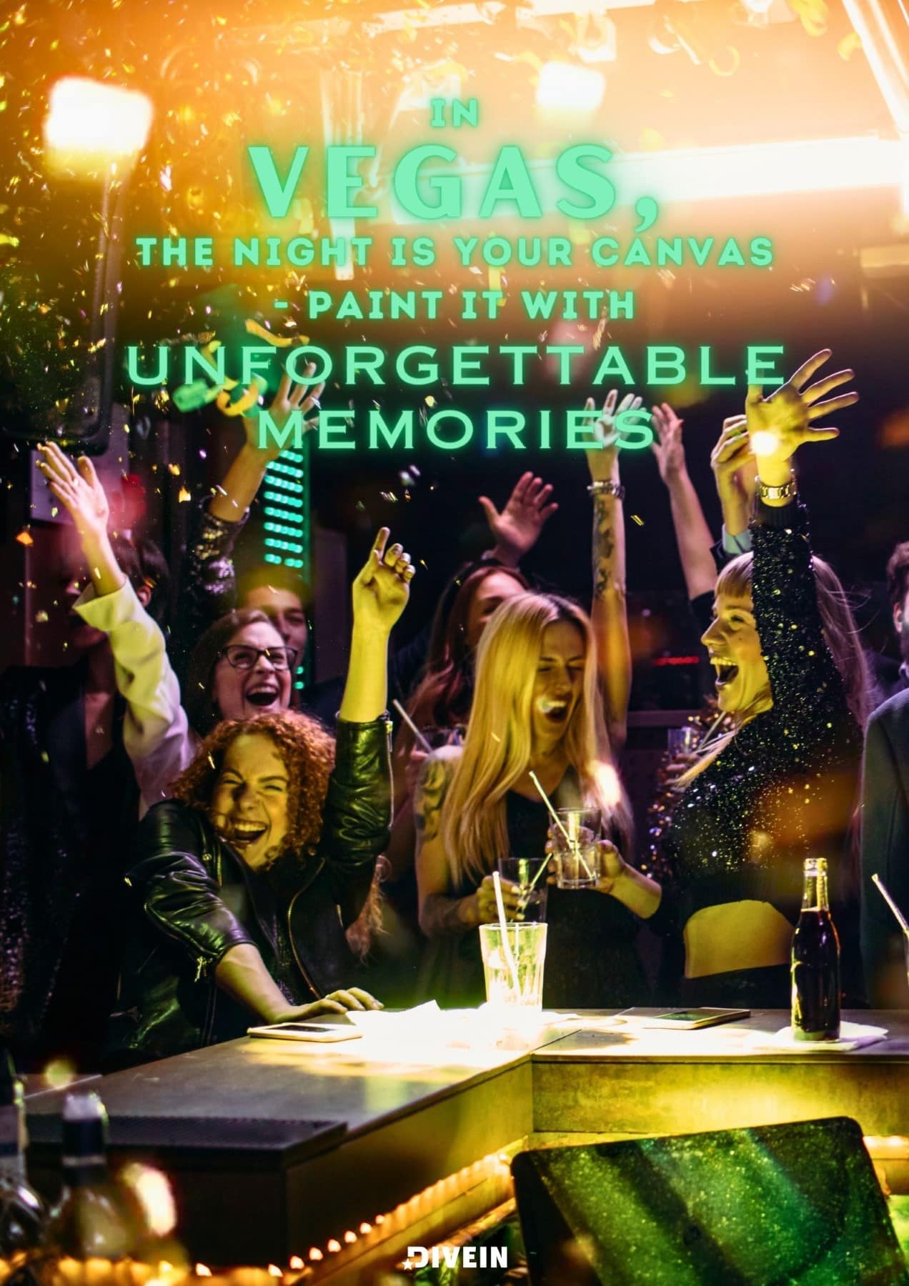 In Vegas, the night is your canvas - paint it with unforgettable memories.