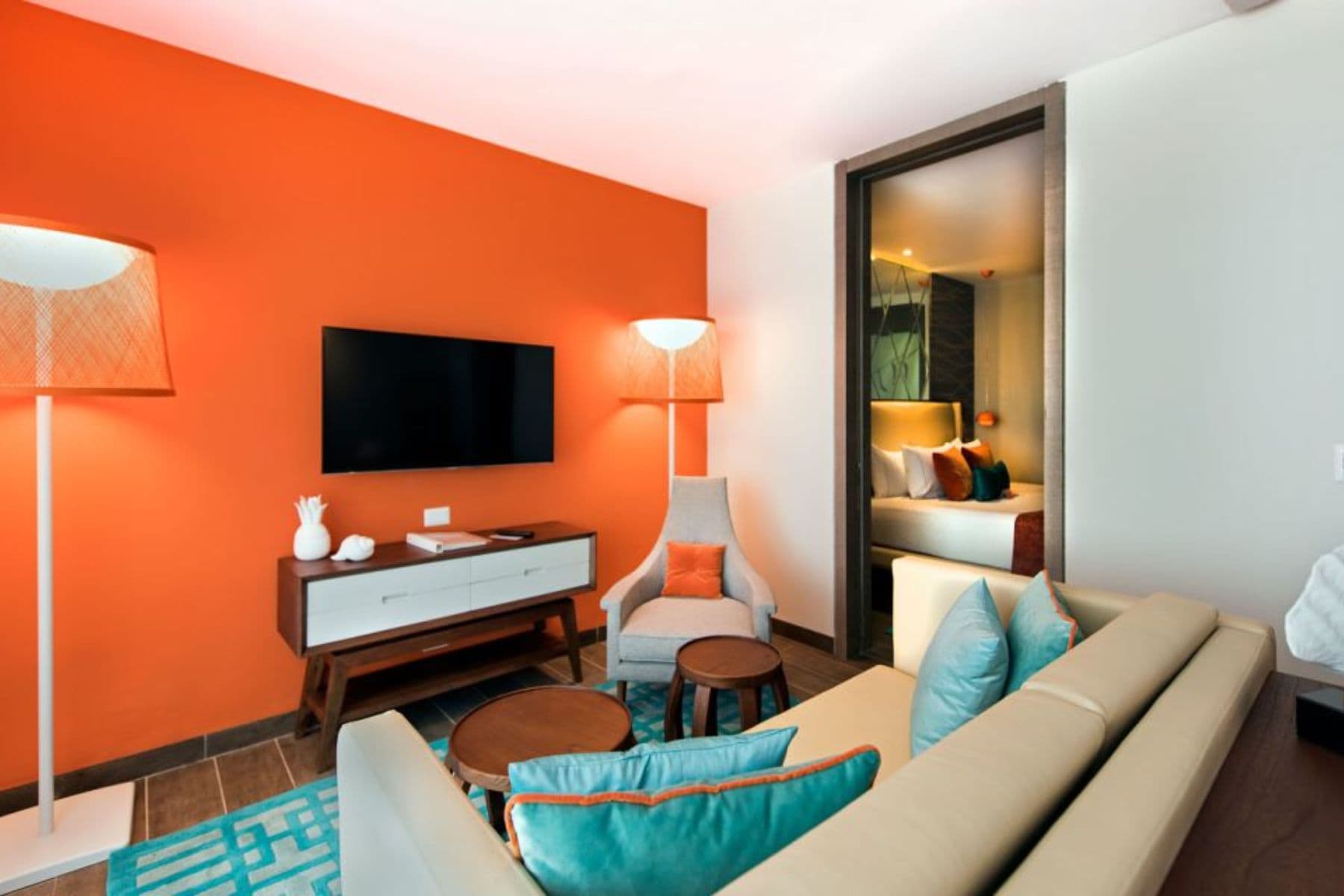 Nickelodeon Flat Suites Living Room