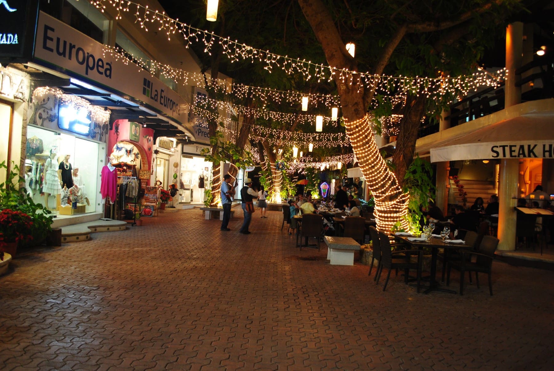 playa-del-carmen-fifth-avenue-night