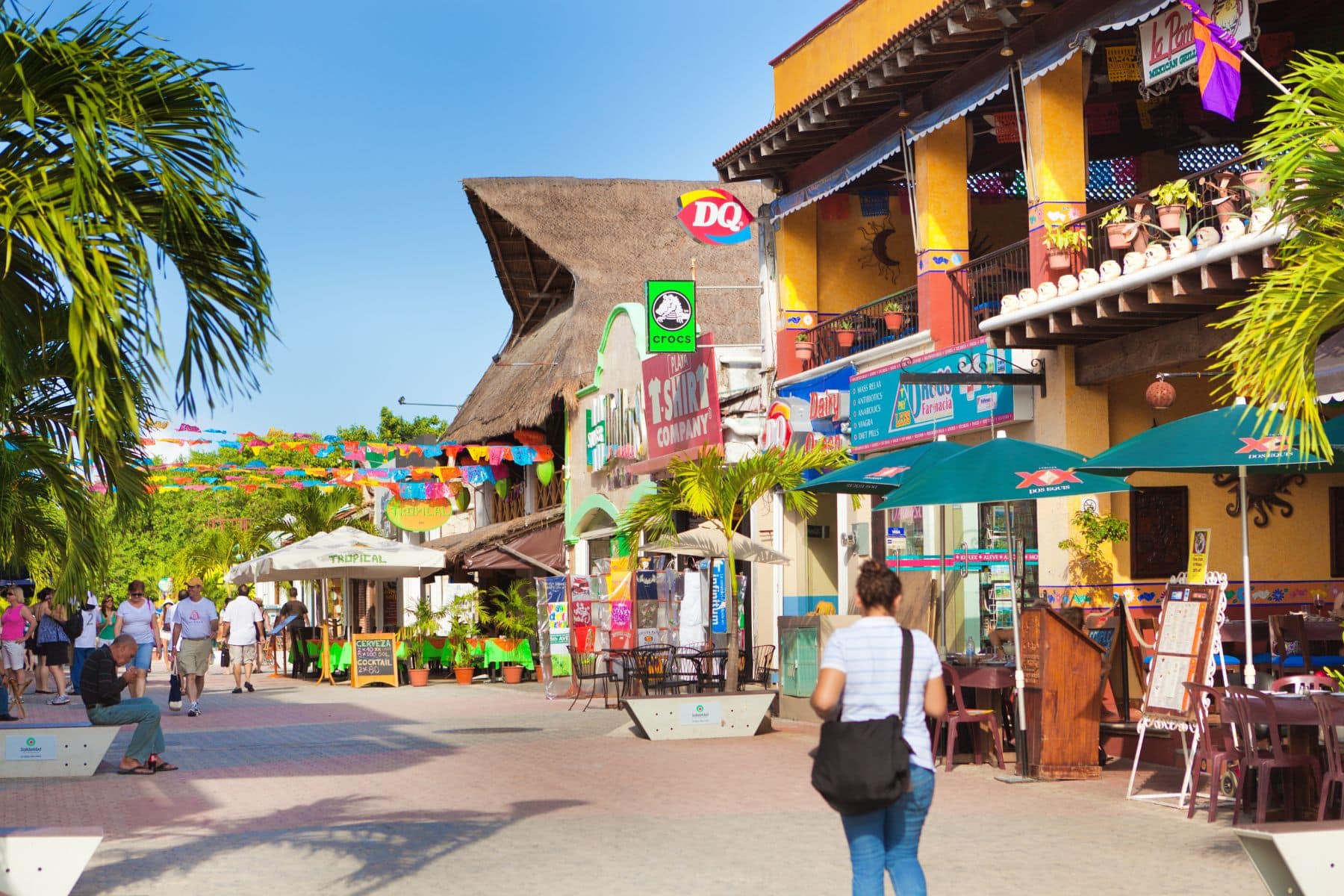 Playa Del Carmen Tourists