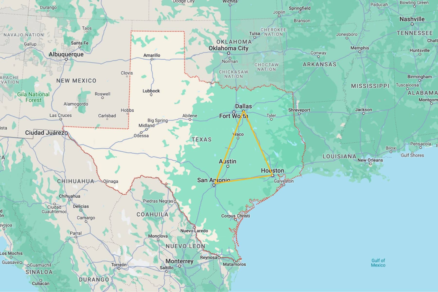 Resorts In Texas Map