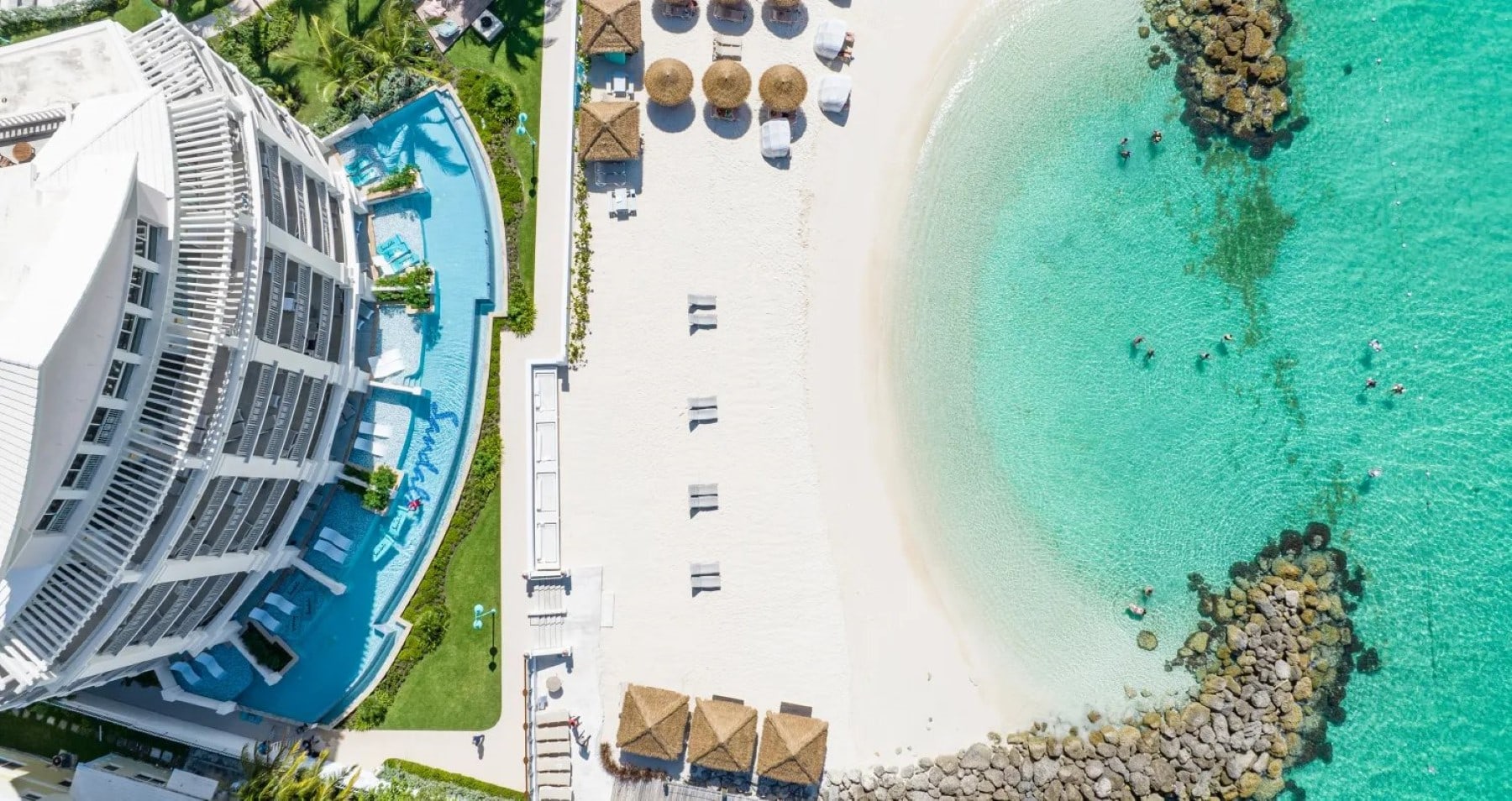 Sandals Royal Bahamian Nassau Beach Birds Eye