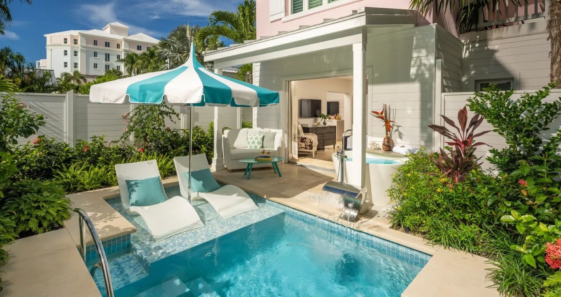 Sandals Royal Bahamian Nassau Suite Pool And Jacuzzi