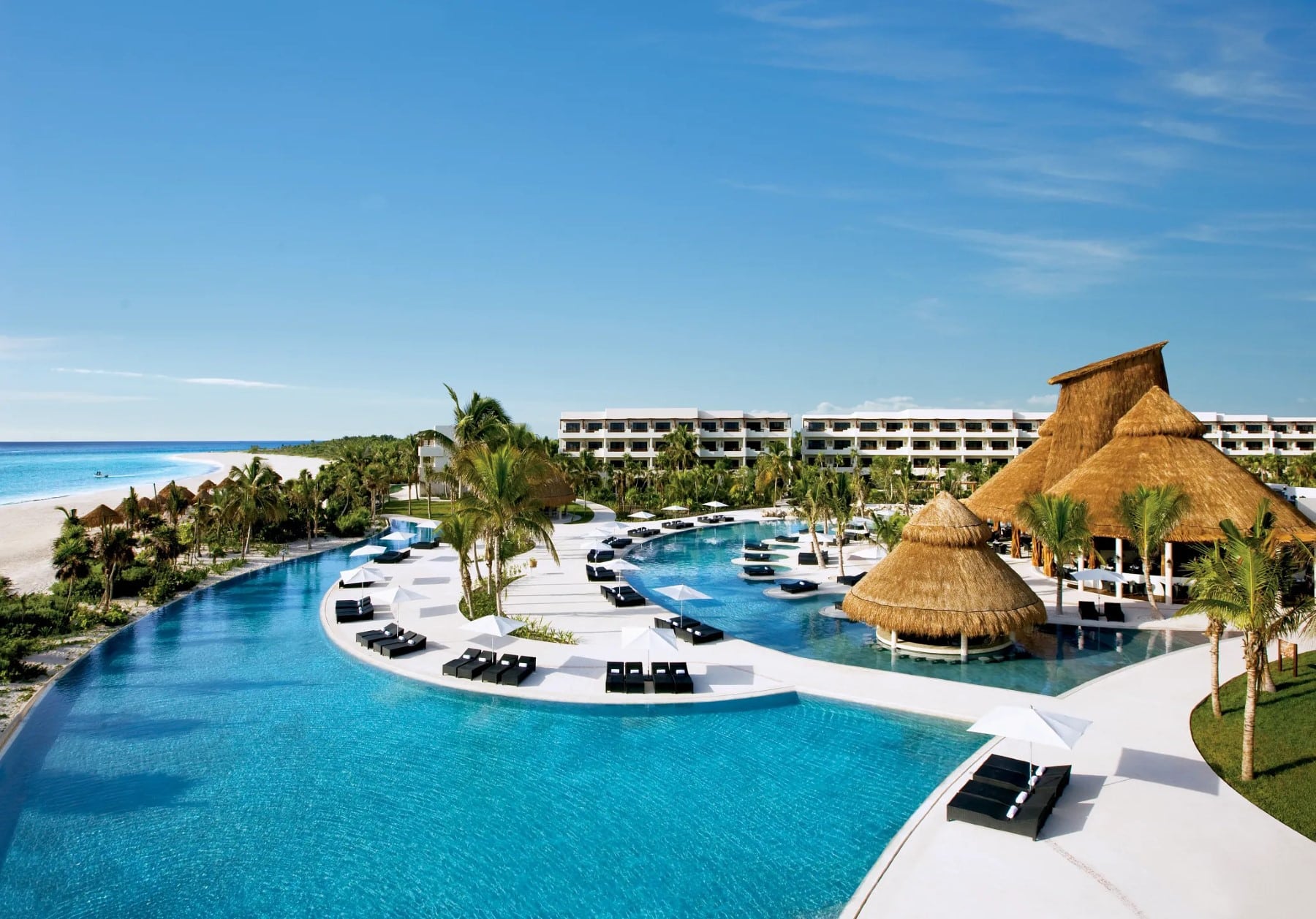 Secrets Maroma Beach Aerial Main Pool