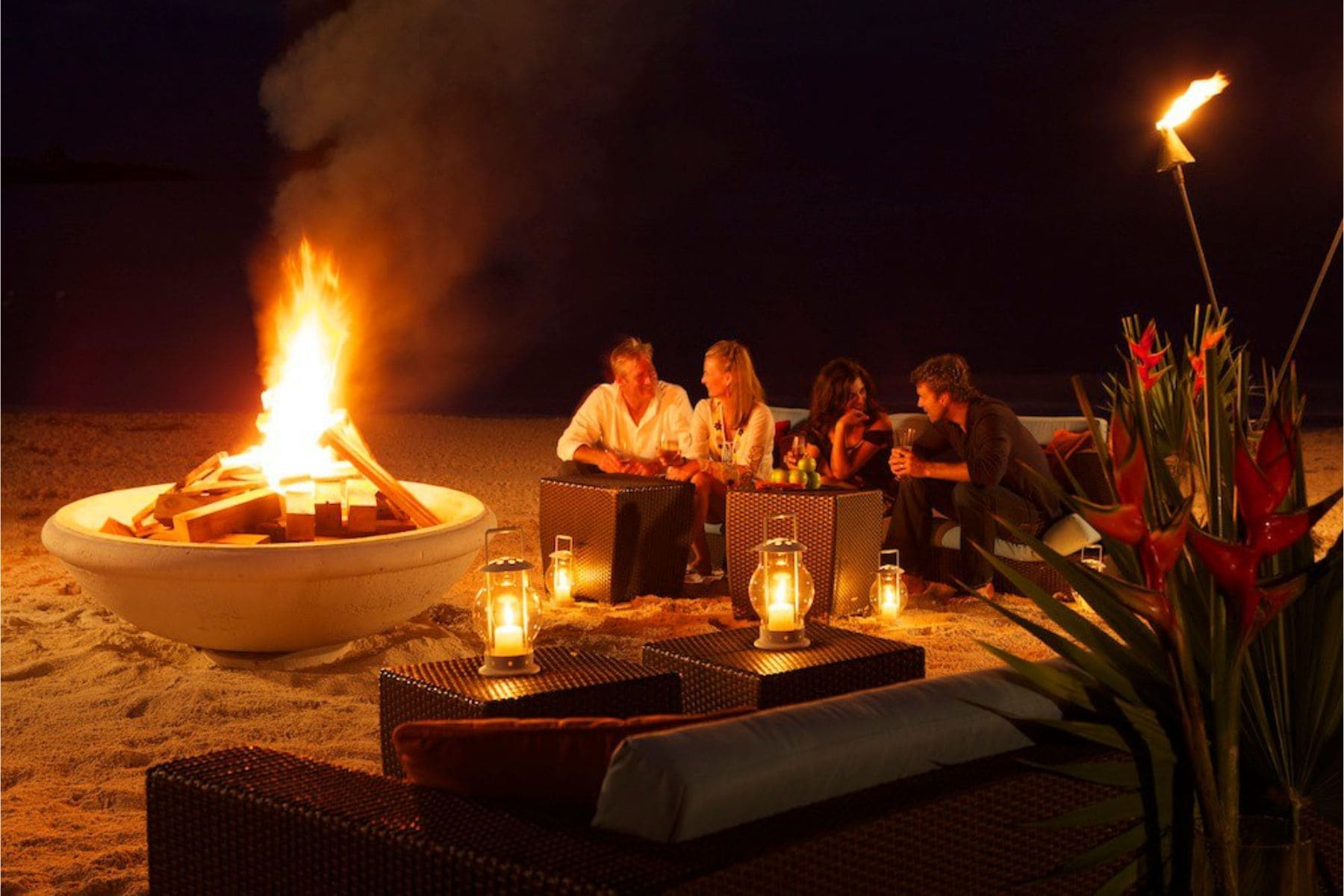 spending night in the beach