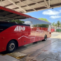 The Bus To Playa Del Carmen For The An Afternoon